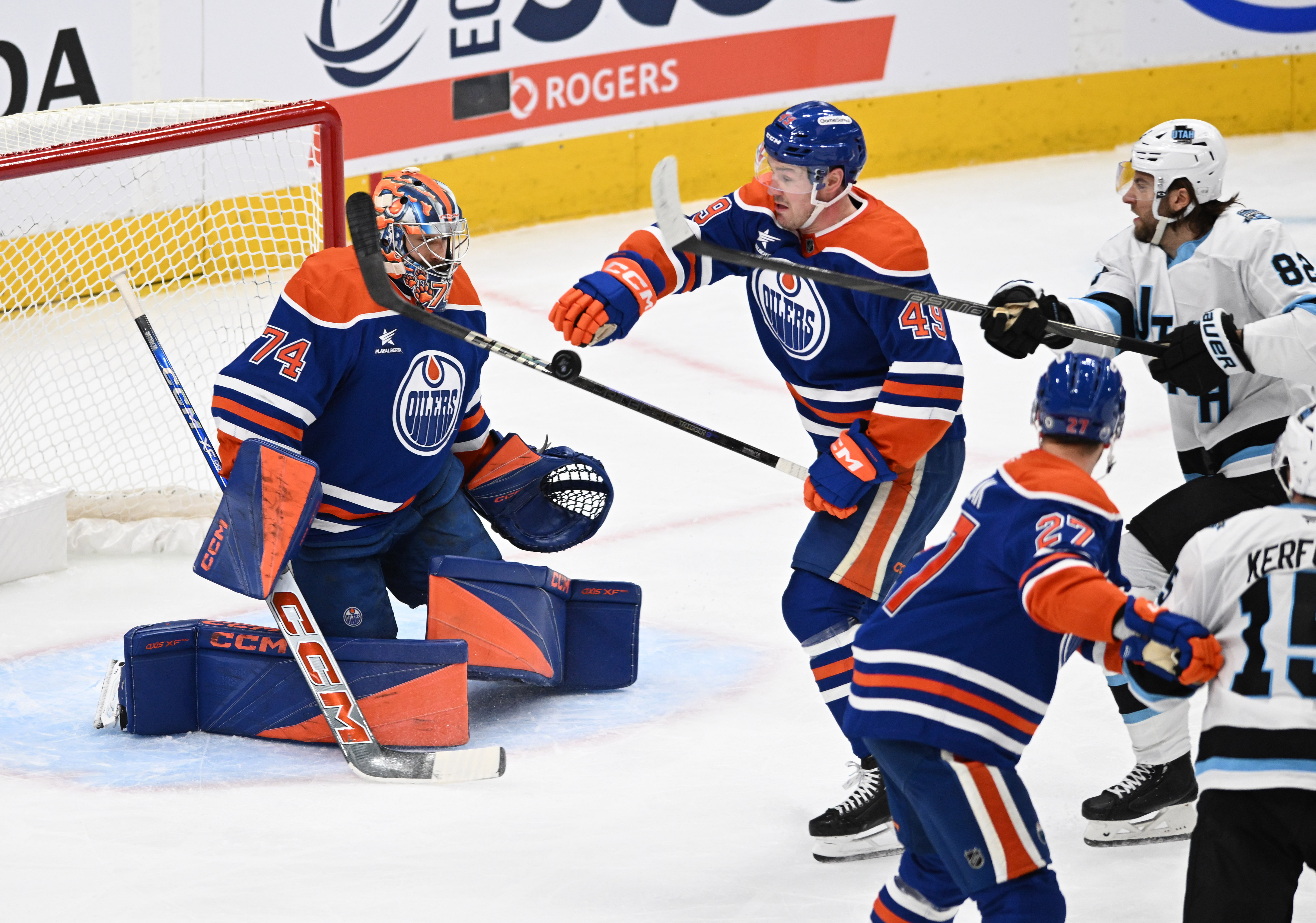 NHL: Utah at Edmonton Oilers - Source: Imagn