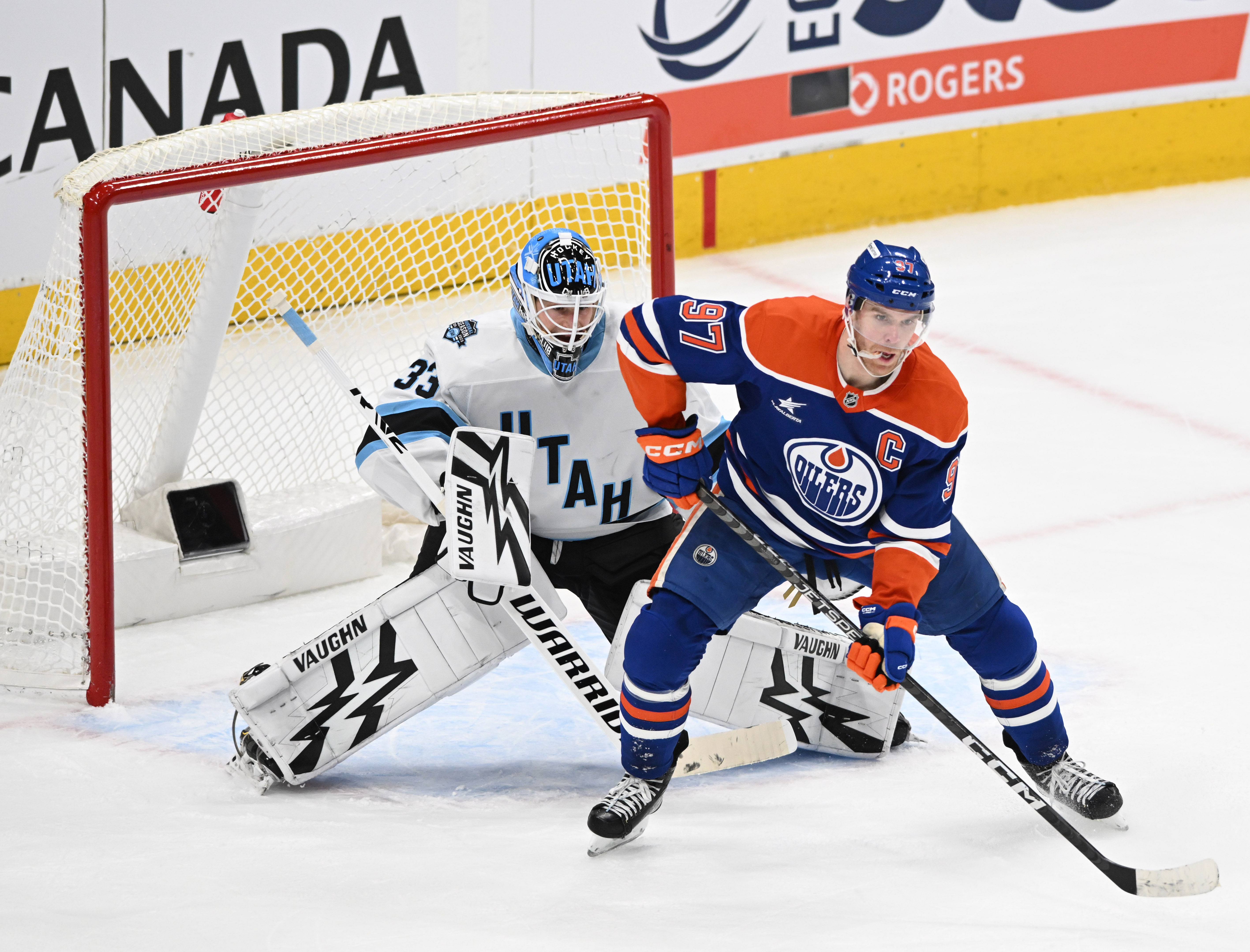 NHL: Utah at Edmonton Oilers - Source: Imagn