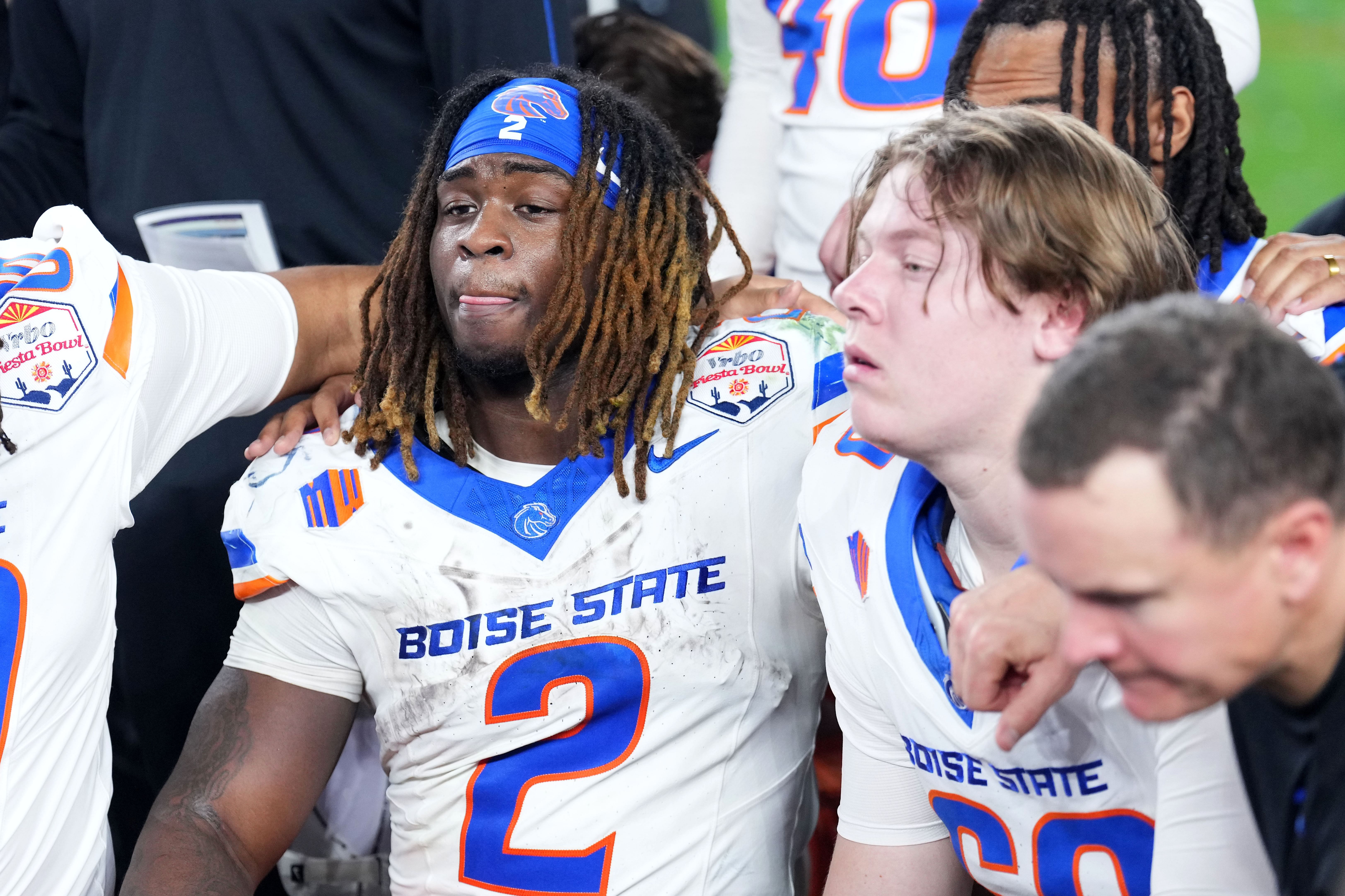 Ashton Jeanty at Fiesta Bowl-Penn State at Boise State - Source: Imagn