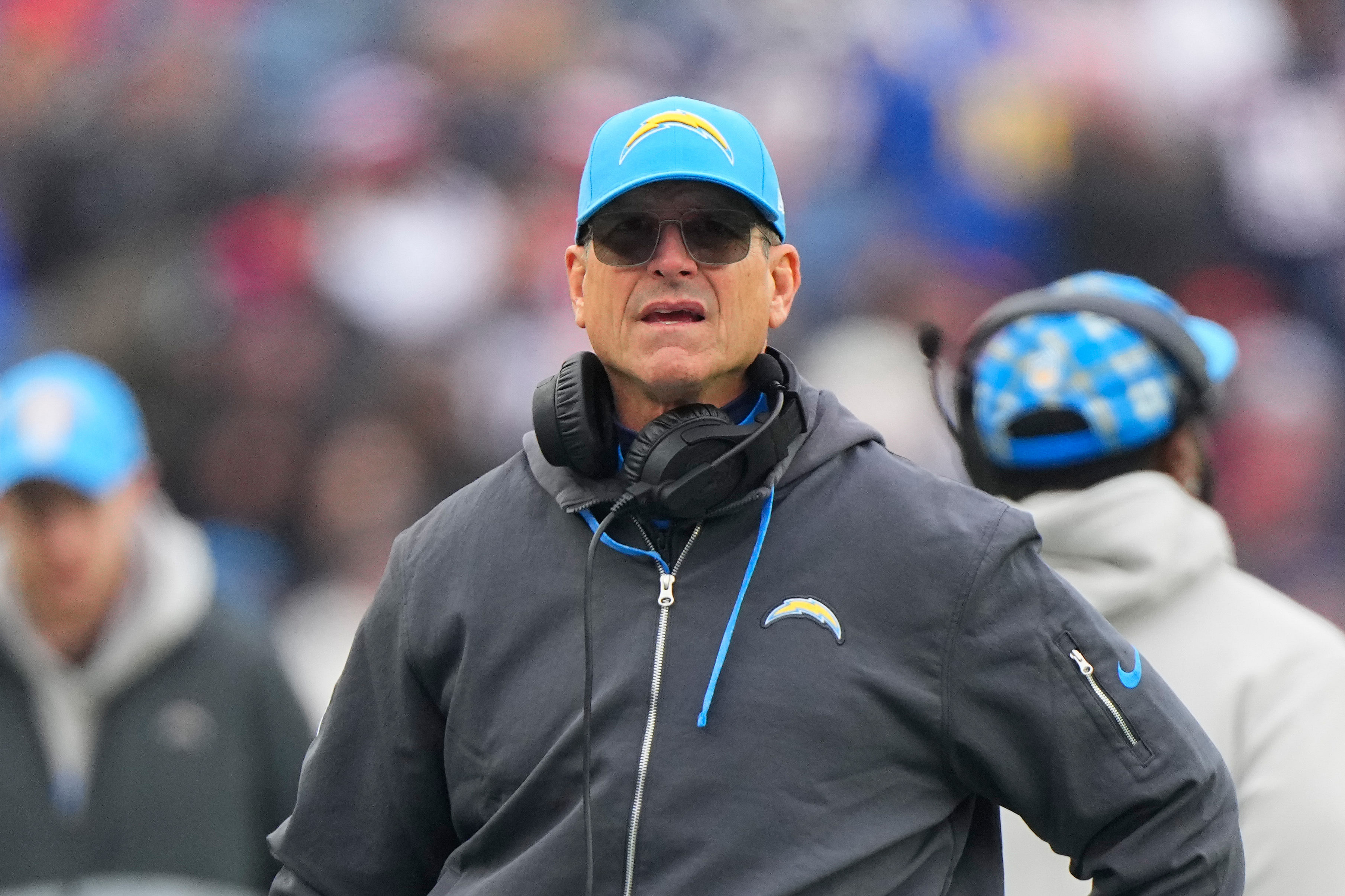 Jim Harbaugh and the Chargers play the Texans - Source: Imagn