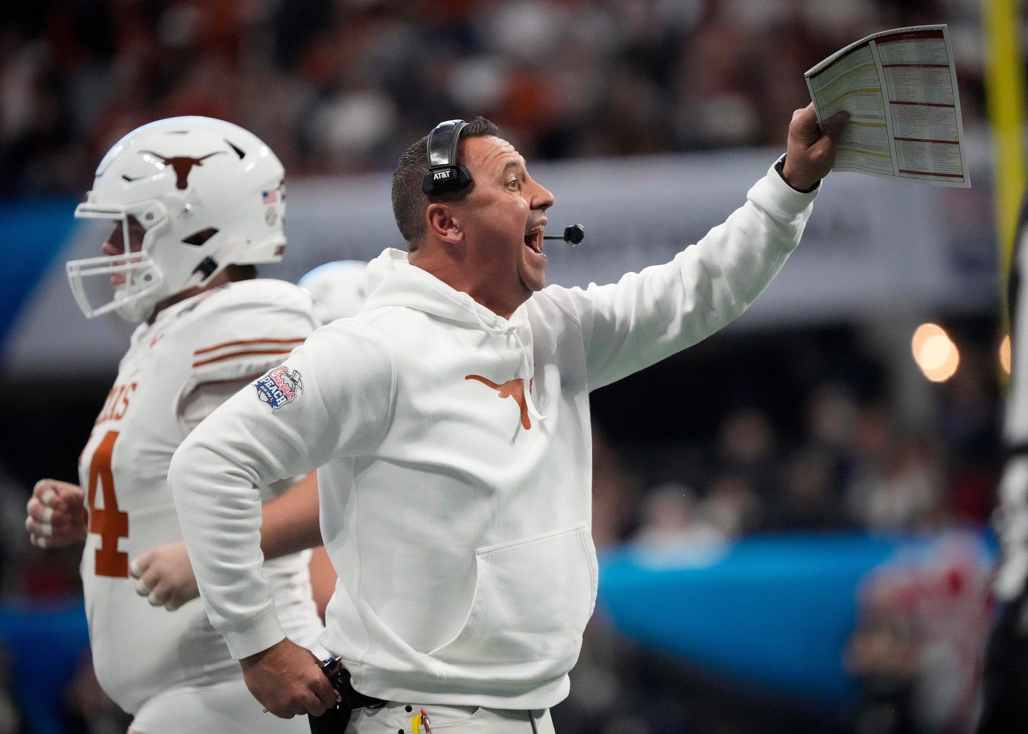 Texas Longhorns HC Steve Sarkisian - Source: Imagn