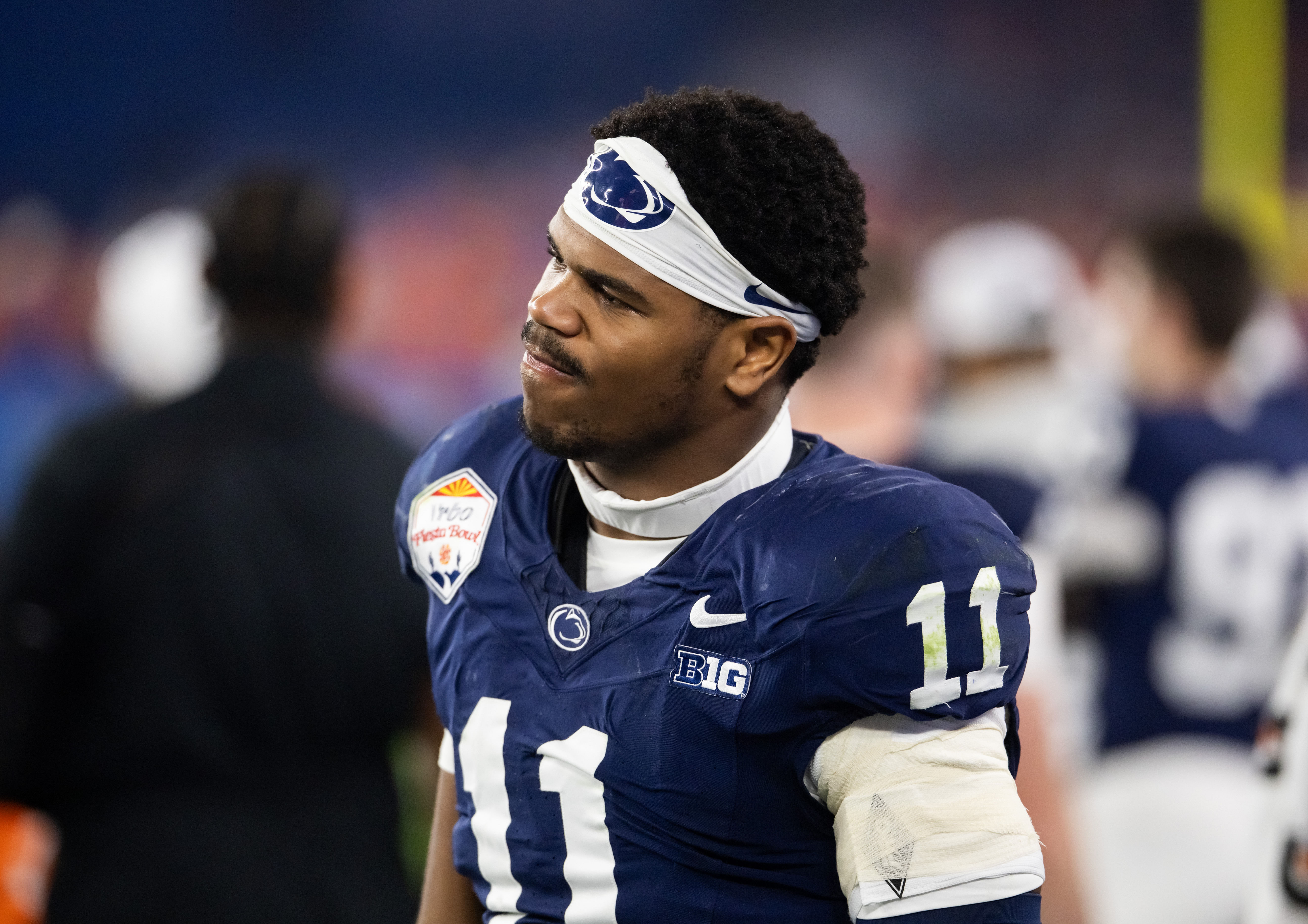 Abdul Carter; NCAA Football: Fiesta Bowl-Penn State at Boise State - Source: Imagn