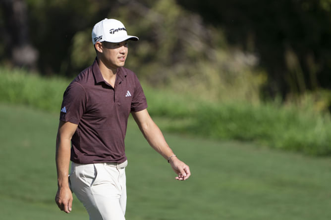 WATCH: Collin Morikawa’s new ‘Sam Snead-esque’ pre-shot routine move