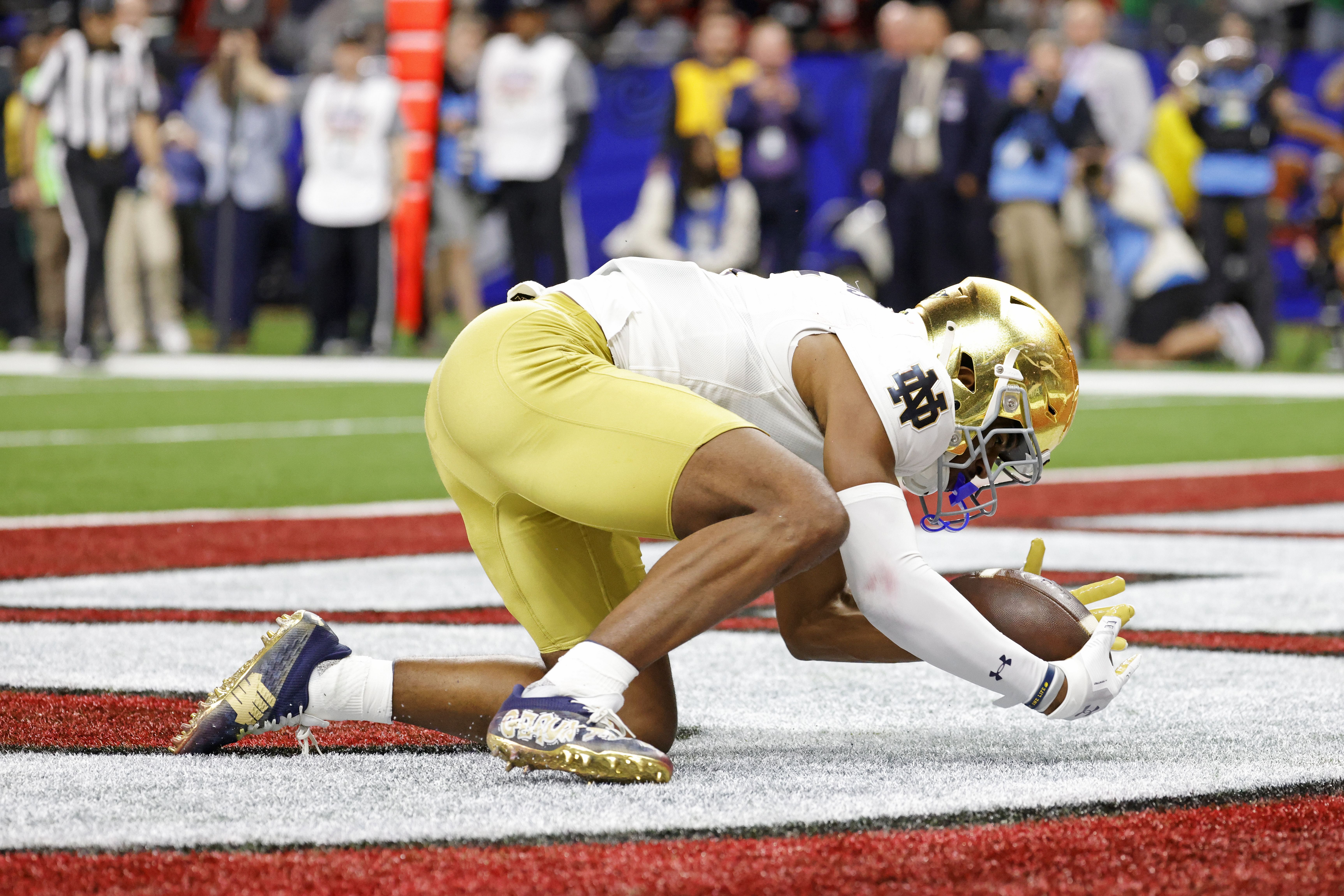 NCAA Football: Notre Dame WR Beaux Collins - Source: Imagn