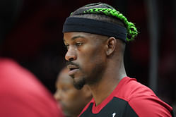 Jimmy Butler seemingly throws shade at Pat Riley in interaction with barista: "Build you up they don’t break you down"