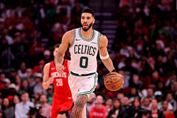 Fans erupt as seemingly unhappy Jayson Tatum’s gf Ella Mai quickly shields son’s face from jumbotron: "Baby's first viral moment"