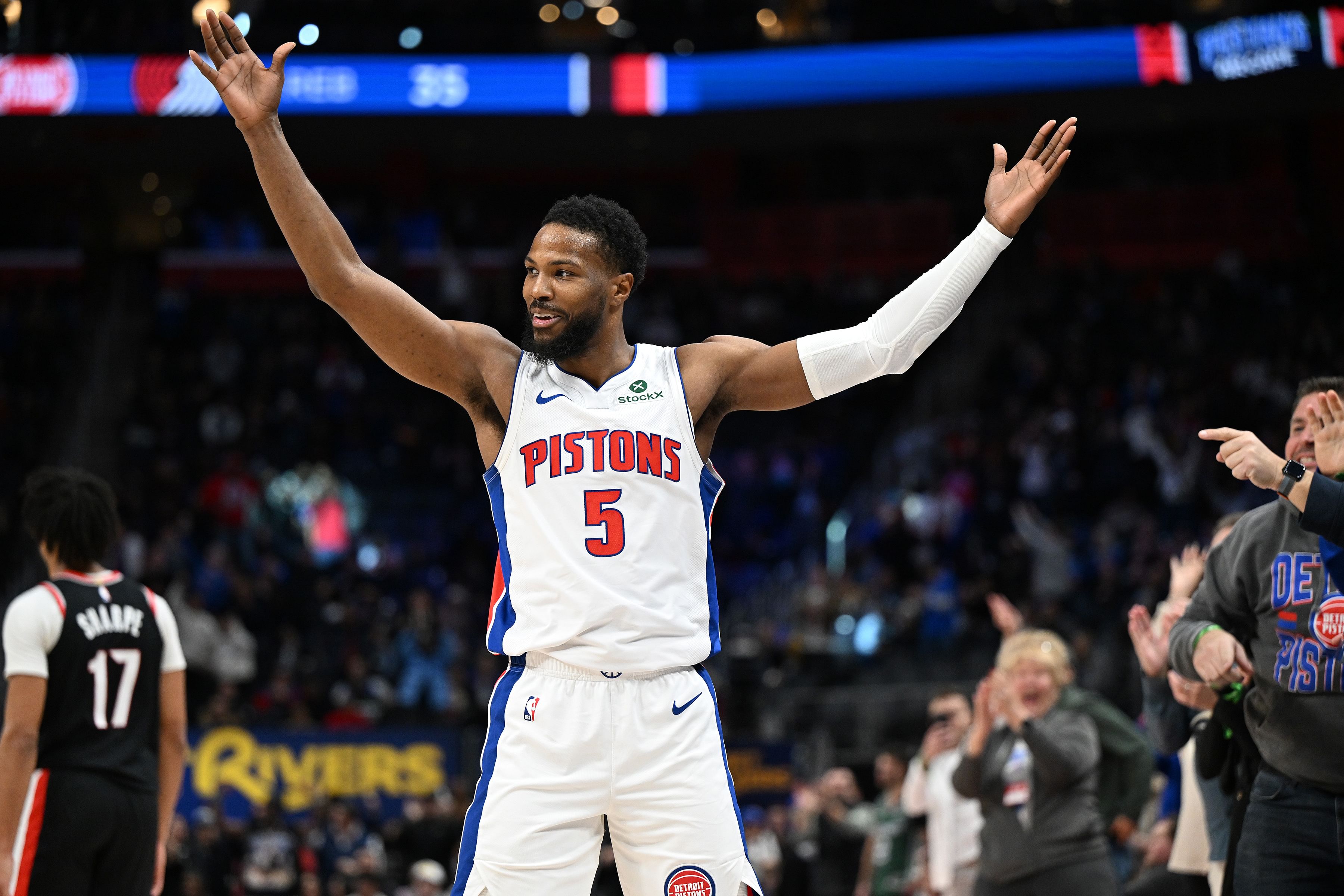 Detroit Pistons shooting guard Malik Beasley (Image Credit: Lon Horwedel-Imagn Images)