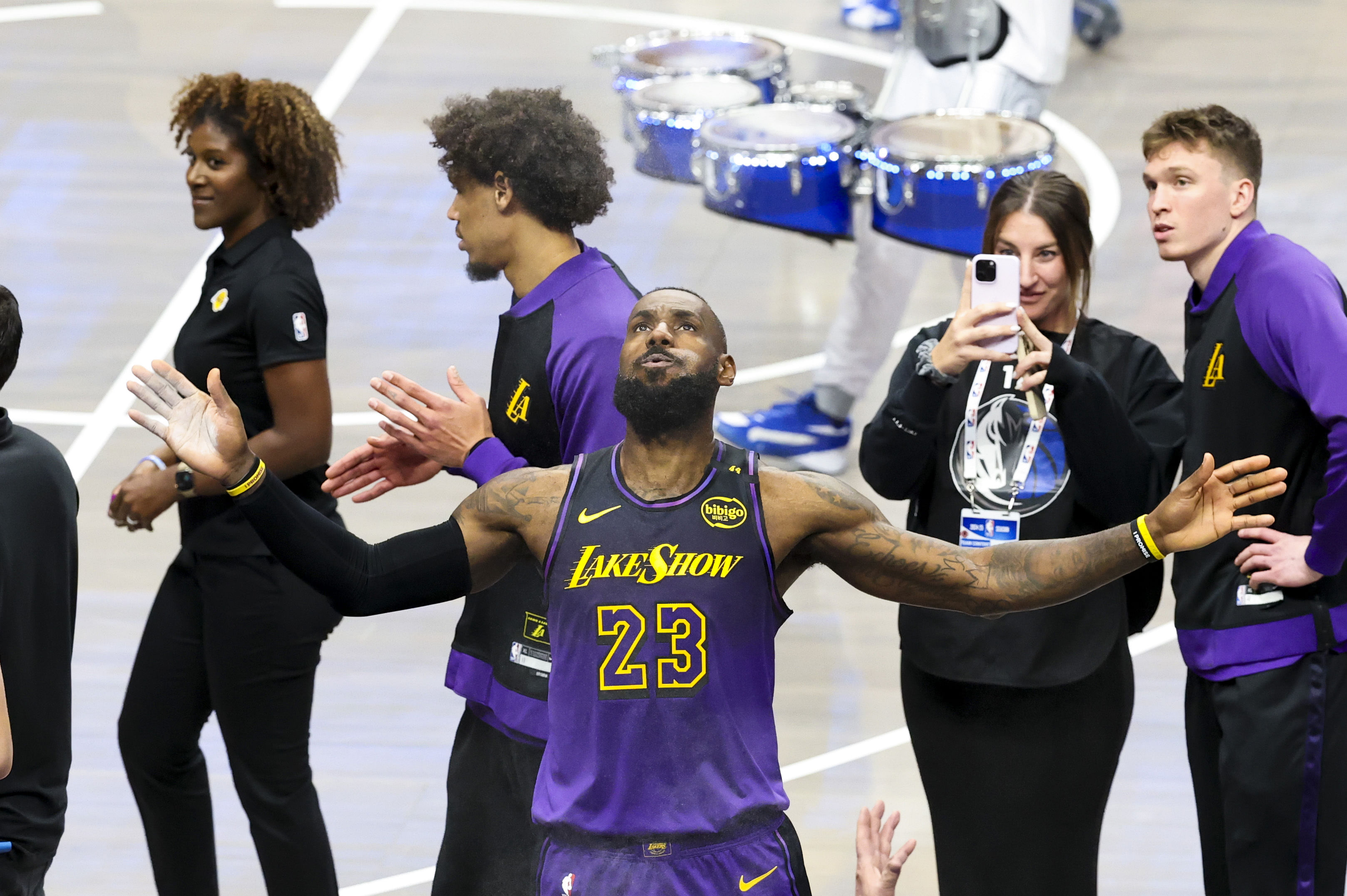 LeBron James happy to see the team take accountability. (Photo: IMAGN)