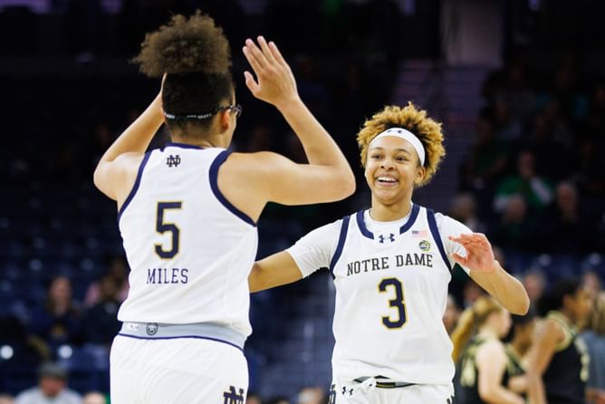 "Duh!": Olivia Miles reacts as Notre Dame superstar Hannah Hidalgo reveals most lethal weapon in her game
