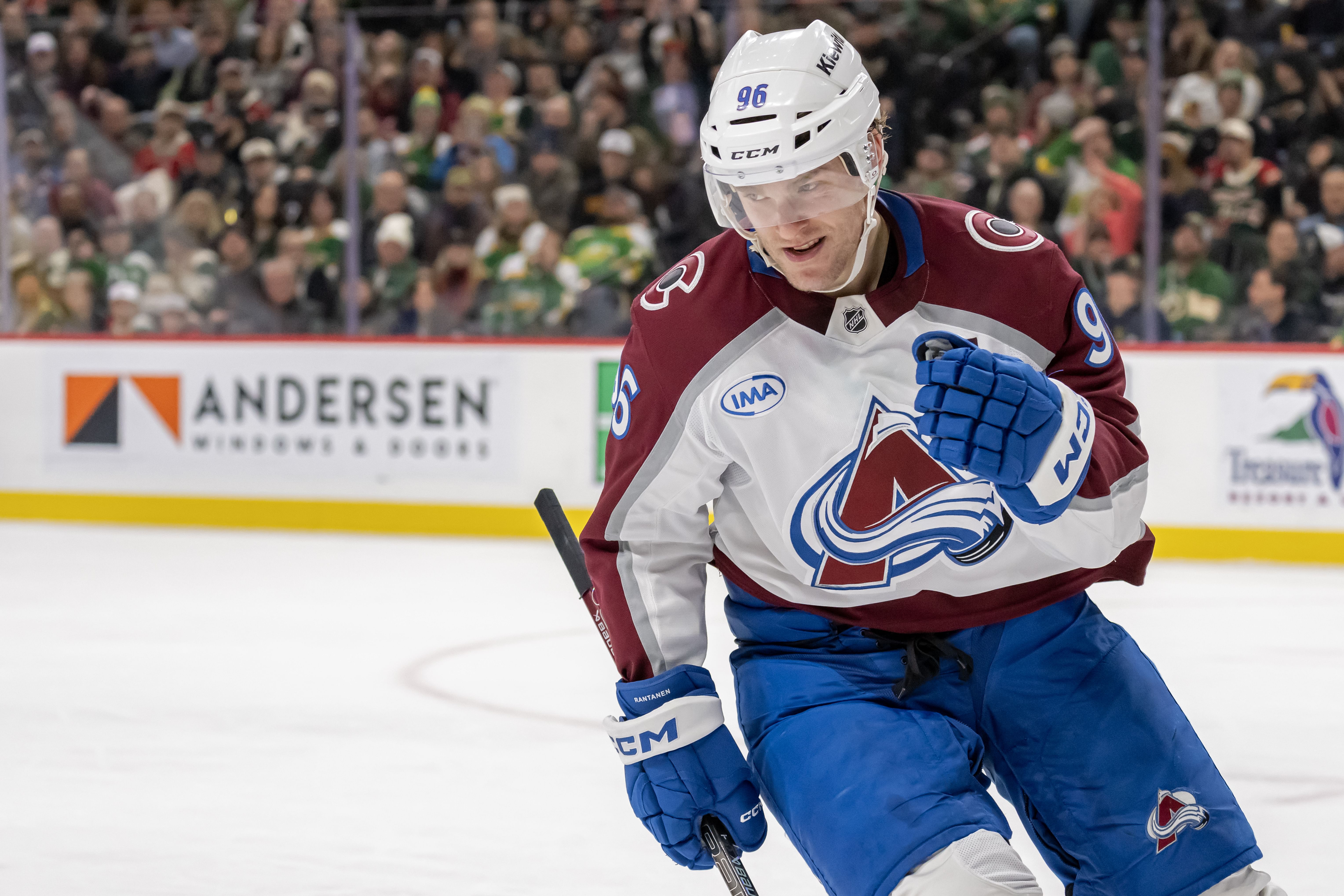 Mikko Rantanen could be traded by the Avalanche (Imagn)