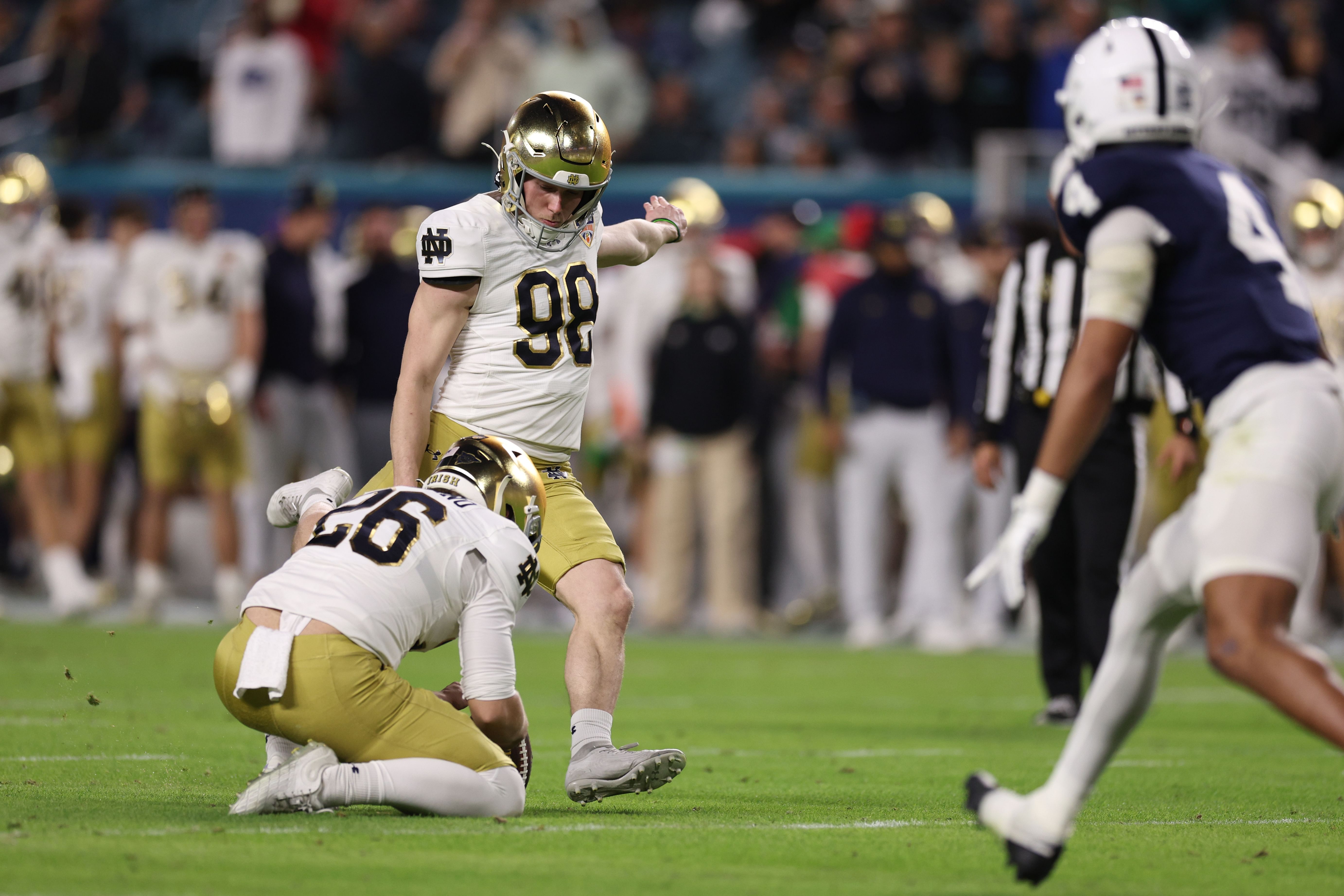 Notre Dame kicker Mitch Jeter (Photo Credit: IMAGN)