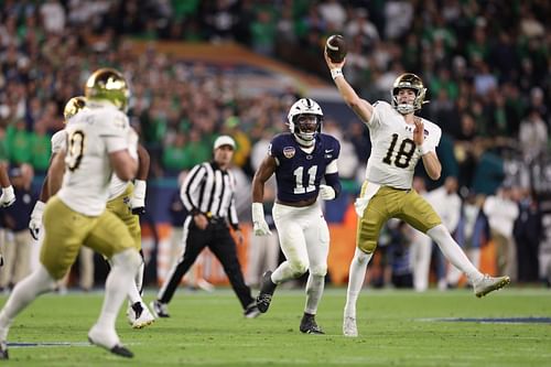 Steve Angeli hit some key throws against Penn State. - Source: Imagn