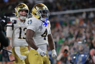 Notre Dame running back Jeremiyah Love could be key to Notre Dame's upset chances. (Photo Credit: IMAGN)