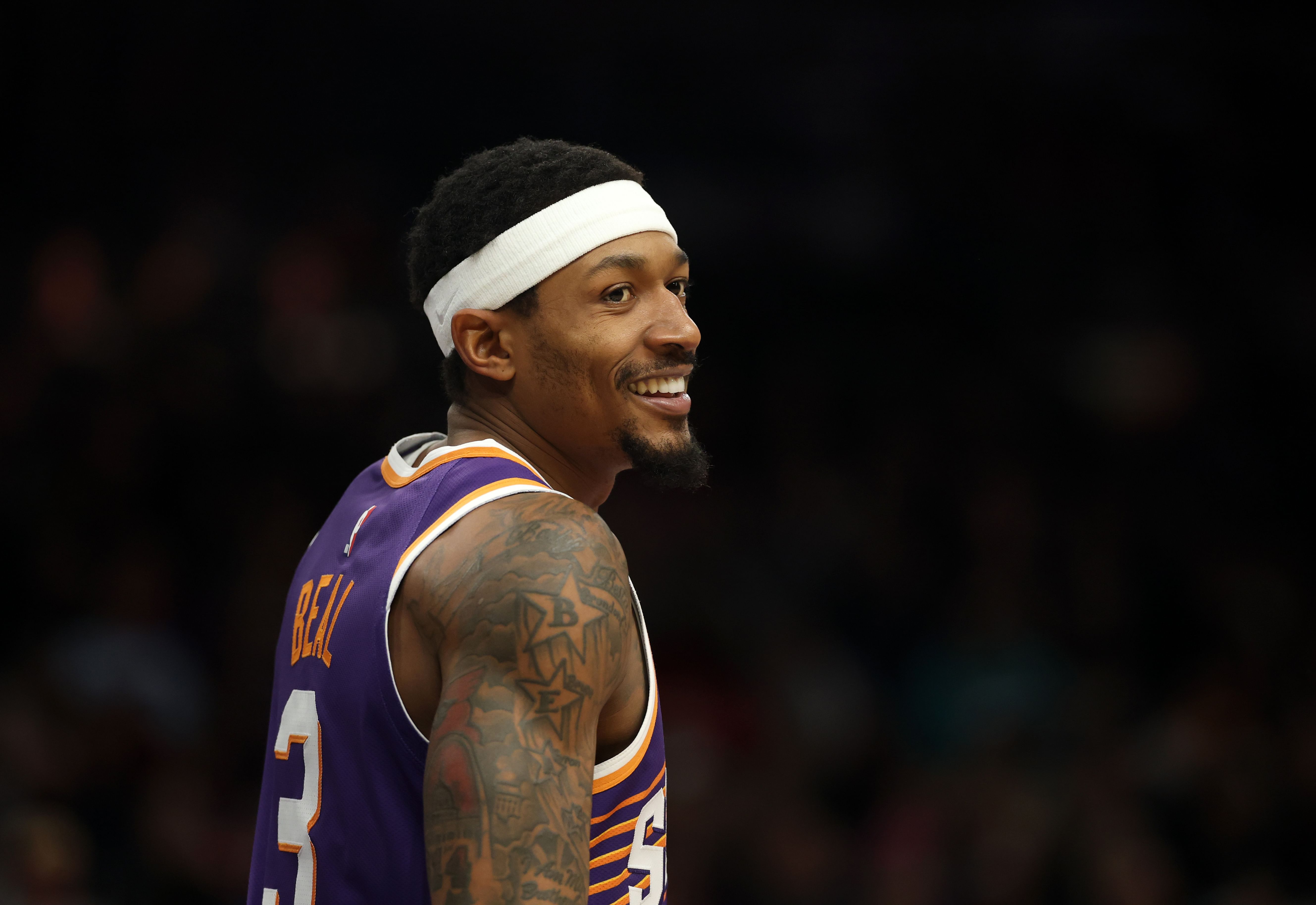 Phoenix Suns guard Bradley Beal (3) during an NBA game. (Credits: IMAGN)