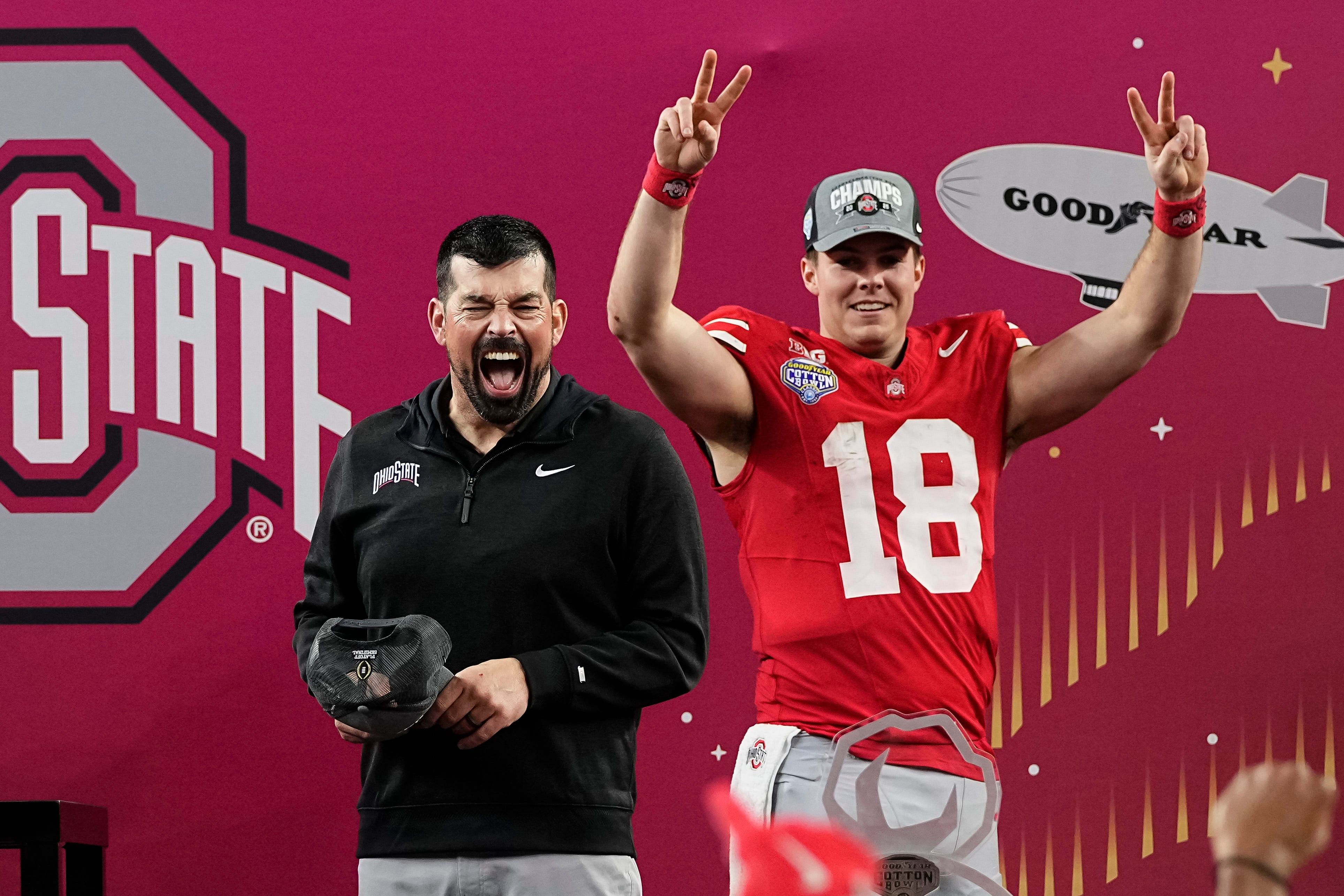 Ryan Day and Ohio State are prepared to end Notre Dame&#039;s Cinderella turn in the CFP. (Photo Credit: IMAGN)