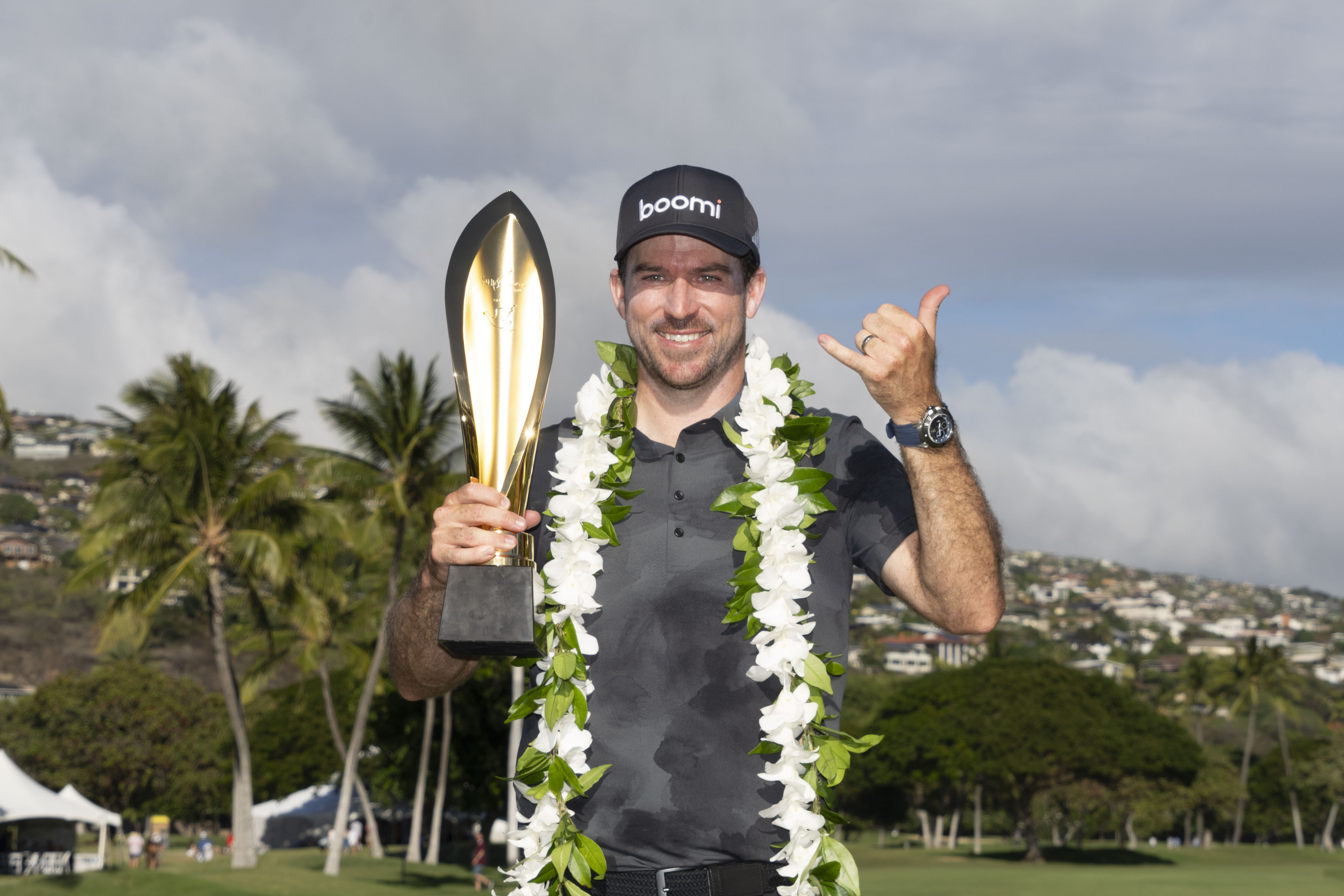 Nick Taylor after winning the 2025 Sony Open [Image via USA Today]