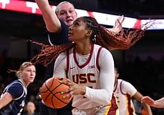 Kiki Iriafen drops 1-word reaction for ecstatic celebration with JuJu Watkins after USC’s 12 straight wins