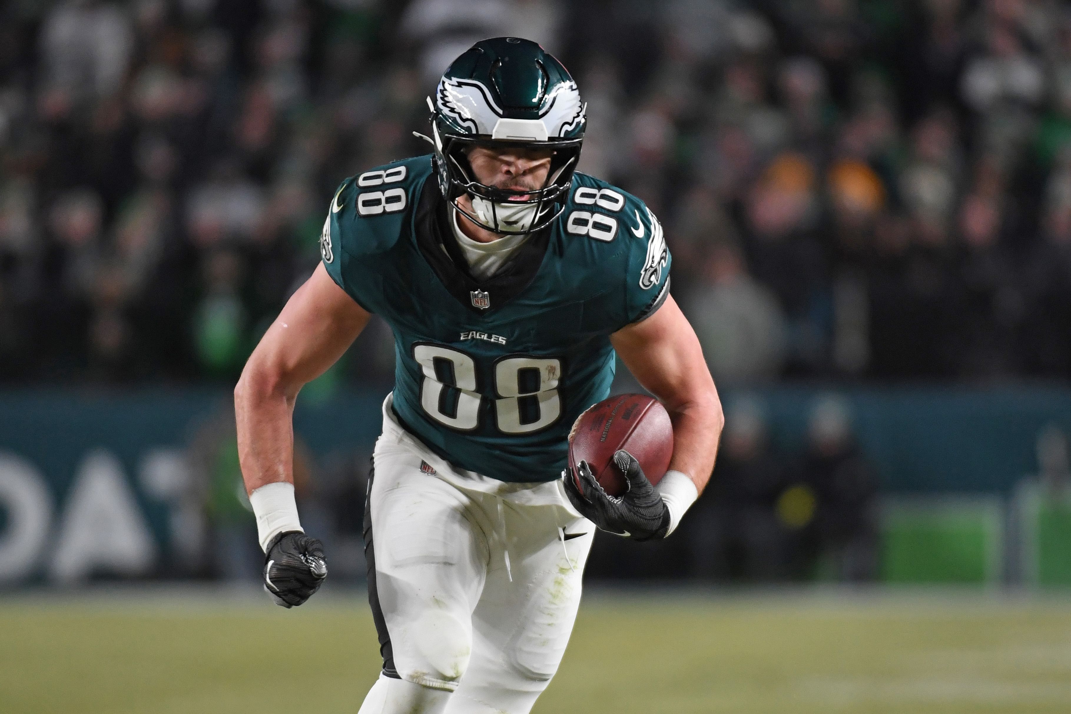 Dallas Goedert at NFC Wild Card Round-Green Bay Packers at Philadelphia Eagles - Source: Imagn