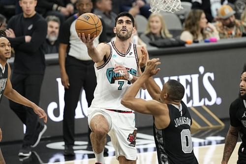 Memphis Grizzlies big man Santi Aldama (Image Credit: Scott Wachter-Imagn Images)