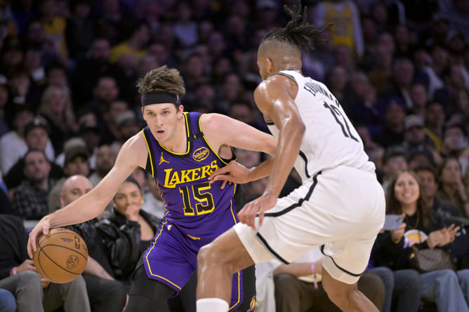 Austin Reaves' sister-in-law Kaci Mack Reaves drops 4-word reaction to Lakers' star's career night against the Nets