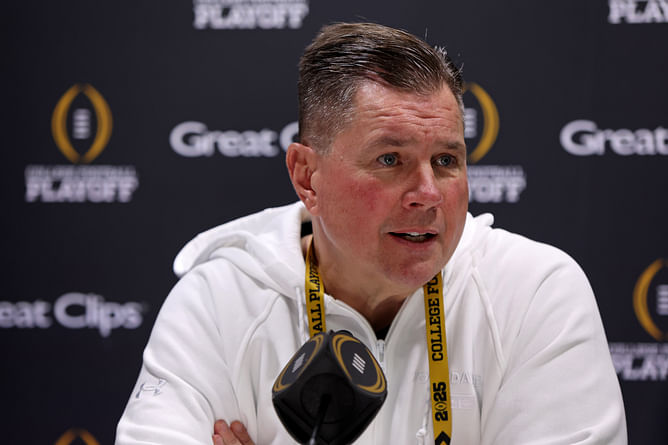 "Being on body as much as we can": DC Al Golden lays out Notre Dame's plan against Ohio State in national championship bout