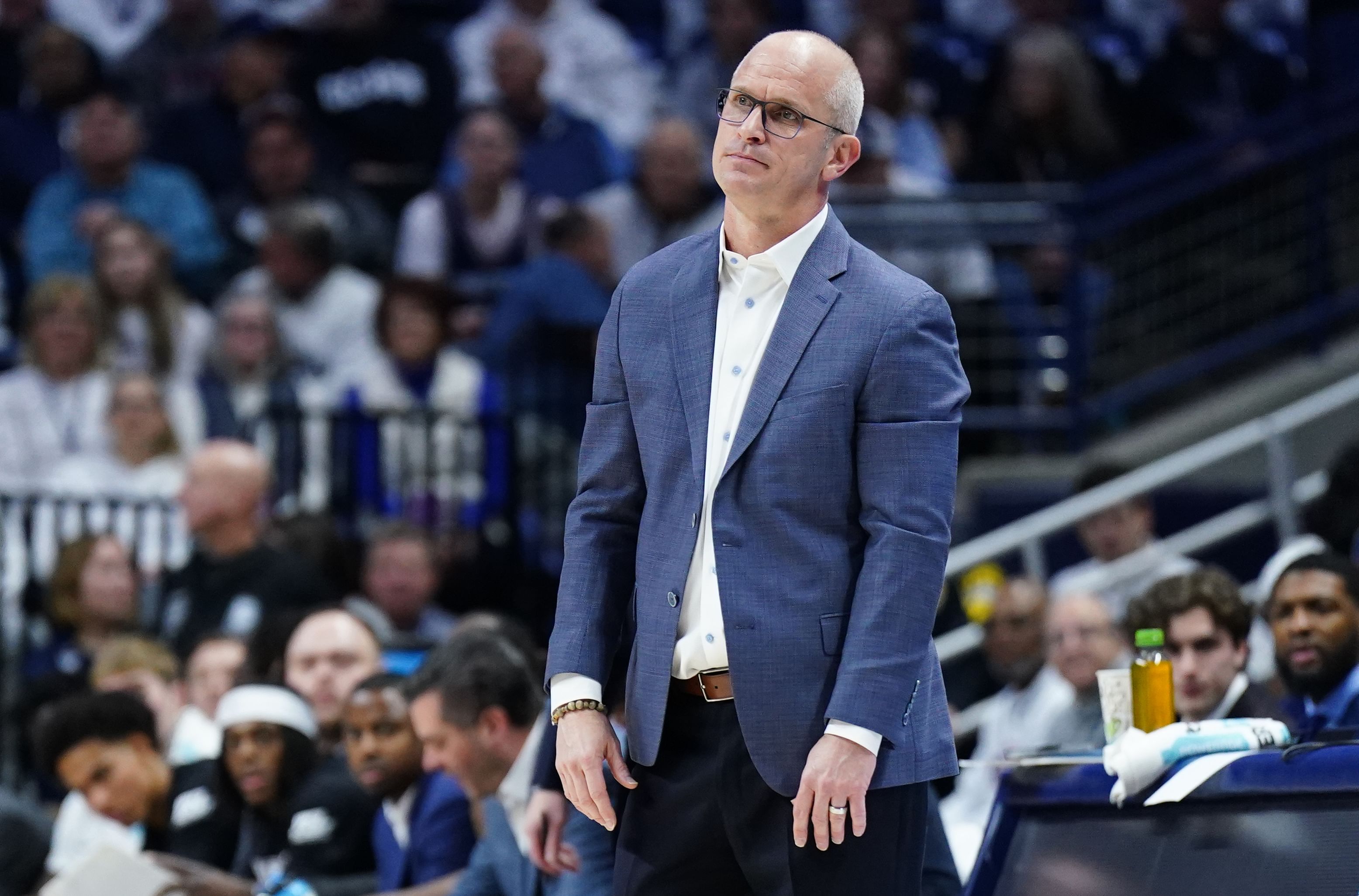 Dan Hurley during Creighton at Connecticut - Source: Imagn