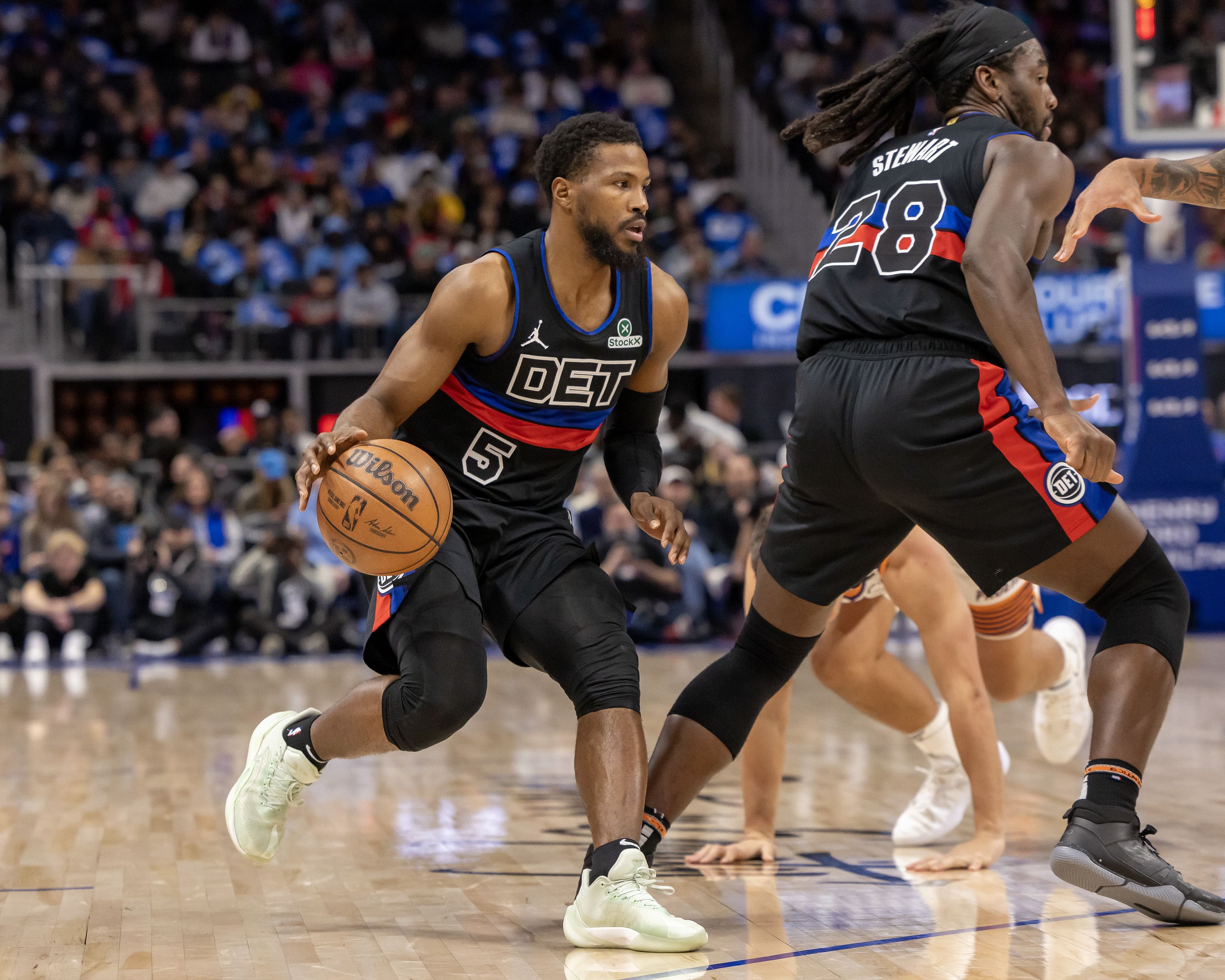 Detroit Pistons shooting guard Malik Beasley (Image Credit: David Reginek-Imagn Images)