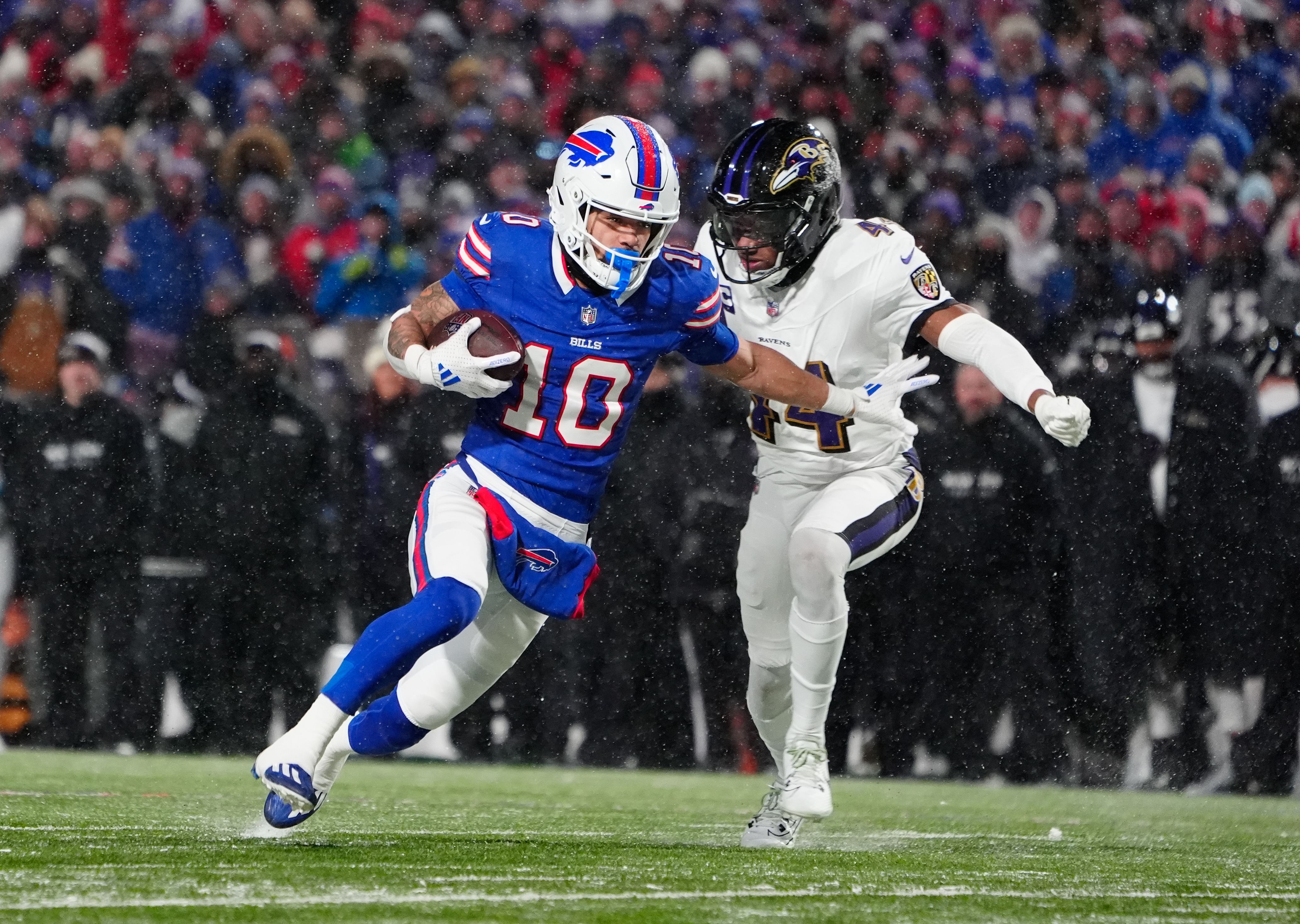 Khalil Shakir at AFC Divisional Round- Baltimore Ravens at Buffalo Bills - Source: Imagn