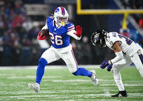 Ty Johnson at AFC Divisional Round- Baltimore Ravens at Buffalo Bills - Source: Imagn