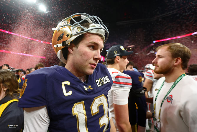 "We strengthened each other in our faith": Riley Leonard wins Ohio State fans' hearts despite huge CFP natty loss