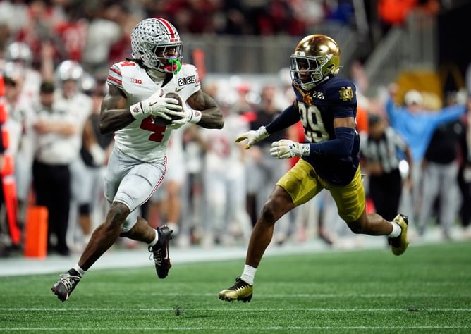 Jeremiah Smith hits back at Notre Dame fan with perfect reaction after Ohio State's national championship win