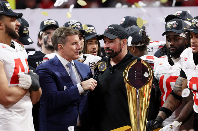 Urban Meyer takes a bold stance on "asterisk" around Ryan Day's National Championship win