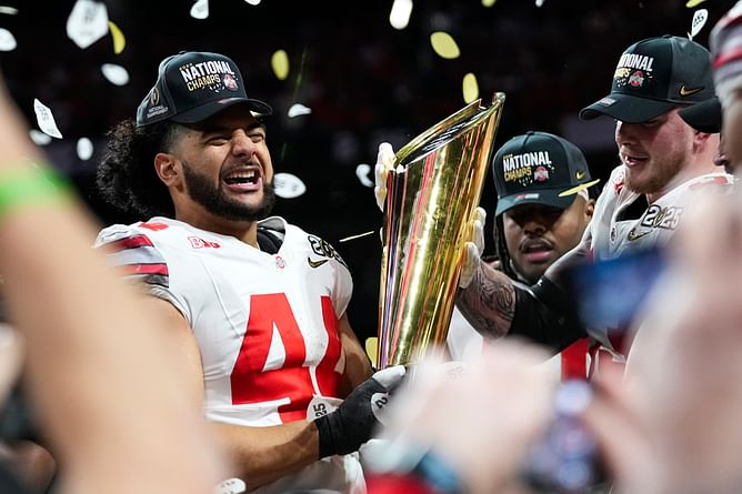 Watch: Ohio State locker room goes wild after historic championship win over Marcus Freeman's program