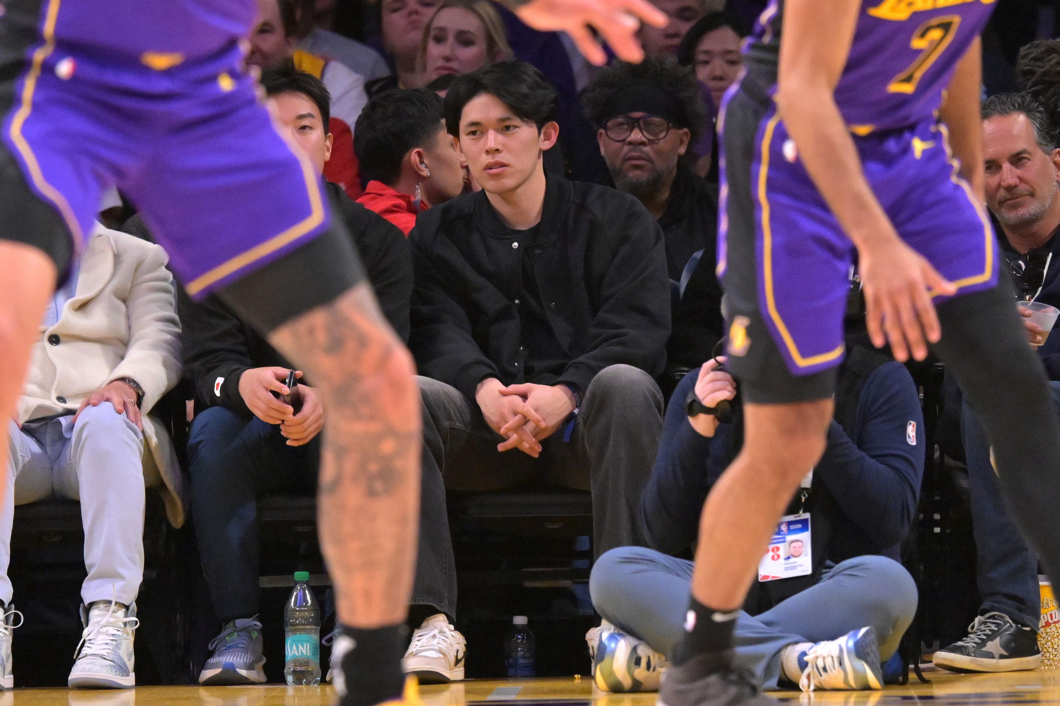 Roki Sasaki was recently spotted attending an NBA game in Los Angeles (Image Source: Imagn)