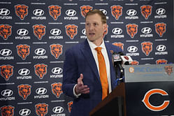 Bears' new HC Ben Johnson dodges question on Matt Eberflus' Thanksgiving day collapse