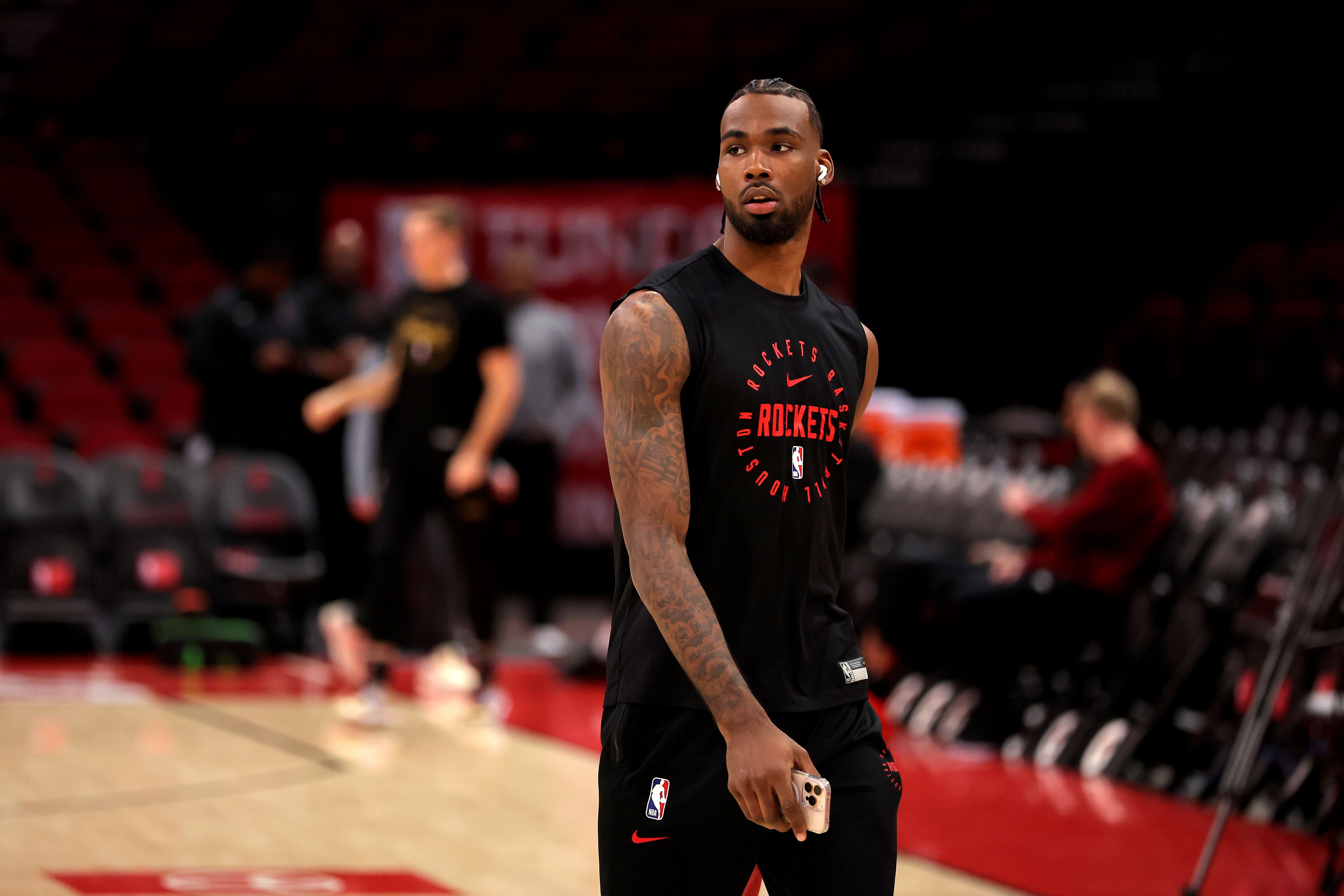 Houston Rockets forward Tari Eason (Image Credit: Erik Williams-Imagn Images)