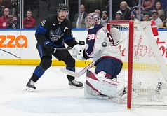 Auston Matthews addresses bizarre stick incident with Blue Jackets goalie Elvis Merzlikins