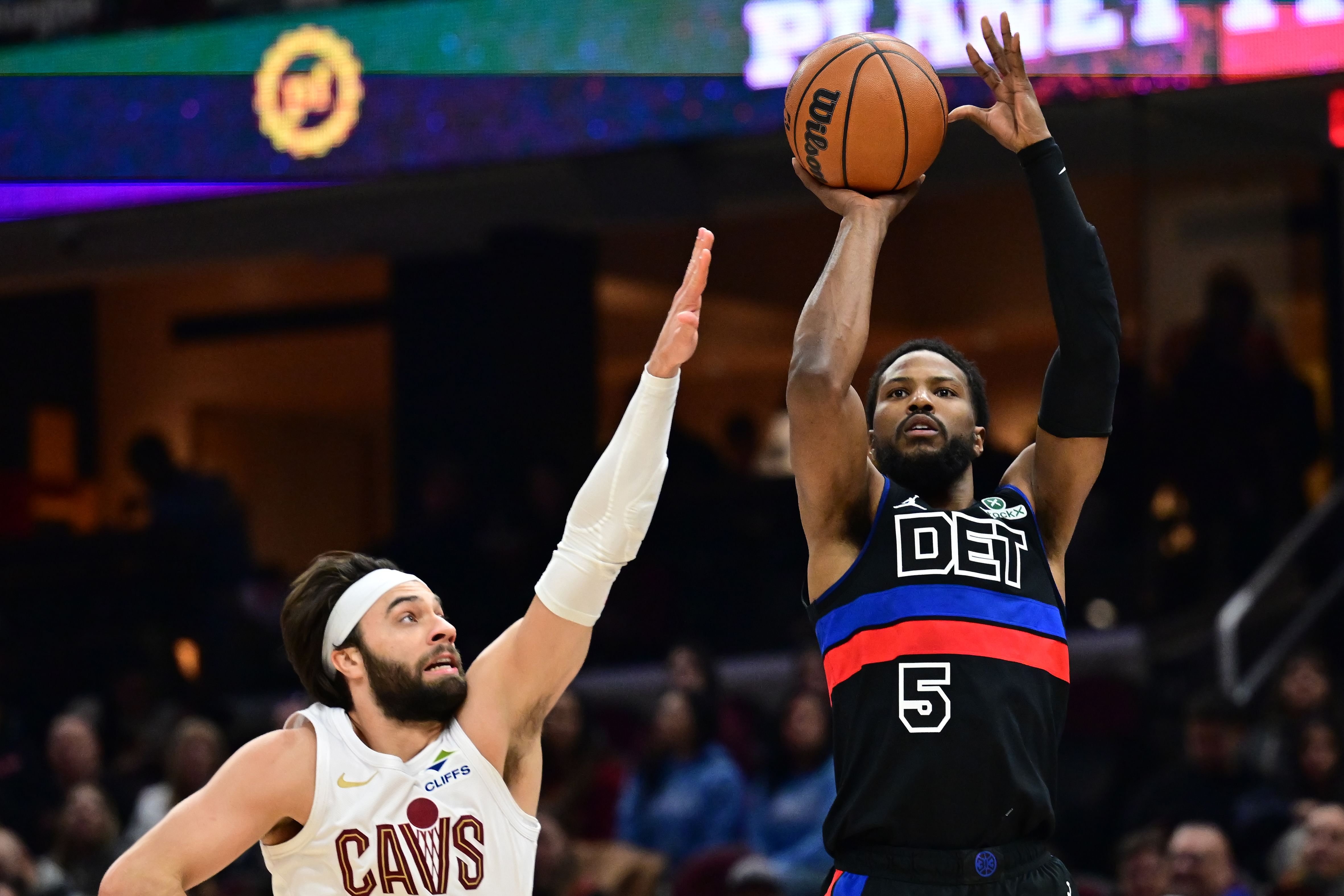 Detroit Pistons shooting guard Malik Beasley (Image Credit: Ken Blaze-Imagn Images)