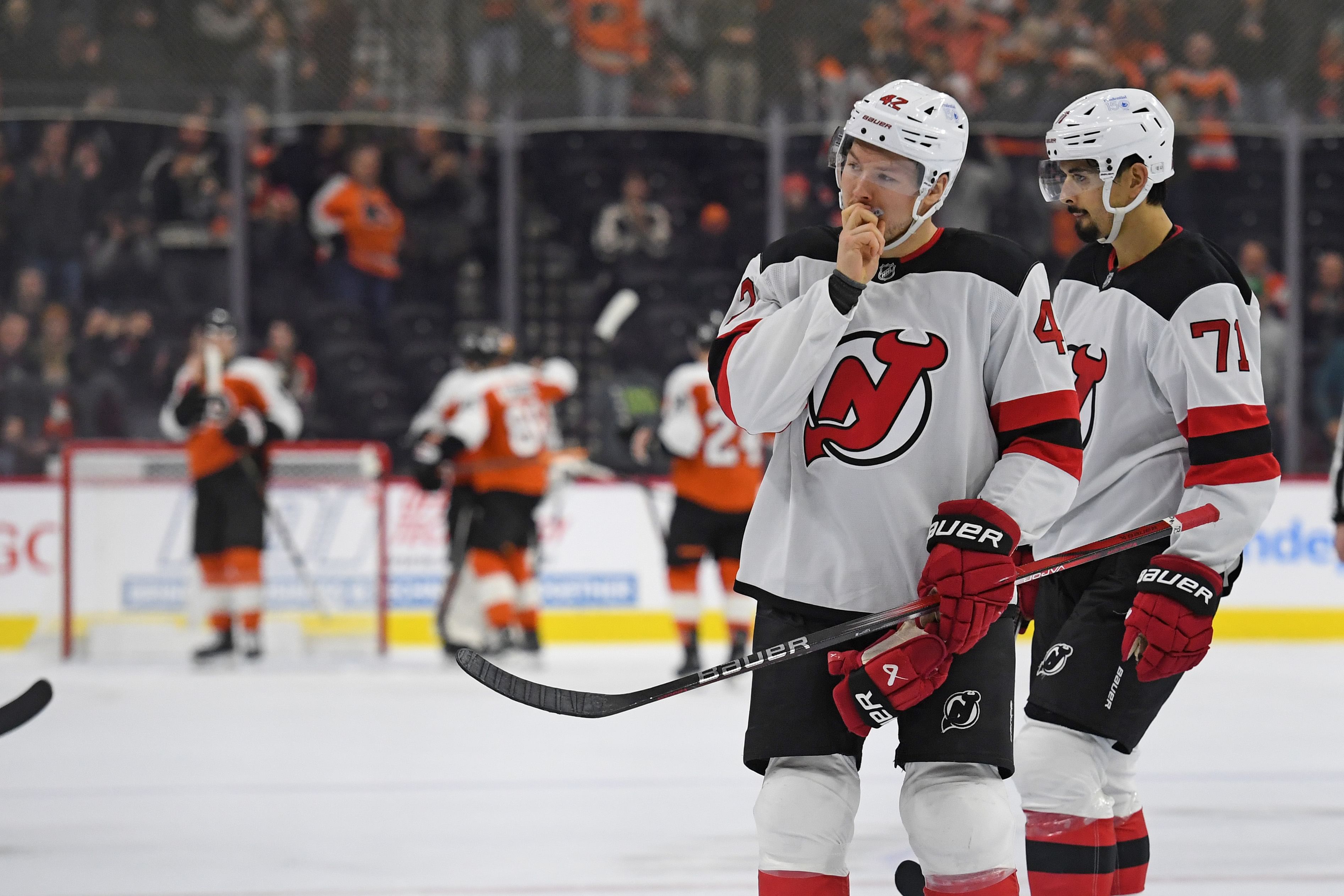 NHL: New Jersey Devils at Philadelphia Flyers - Source: Imagn