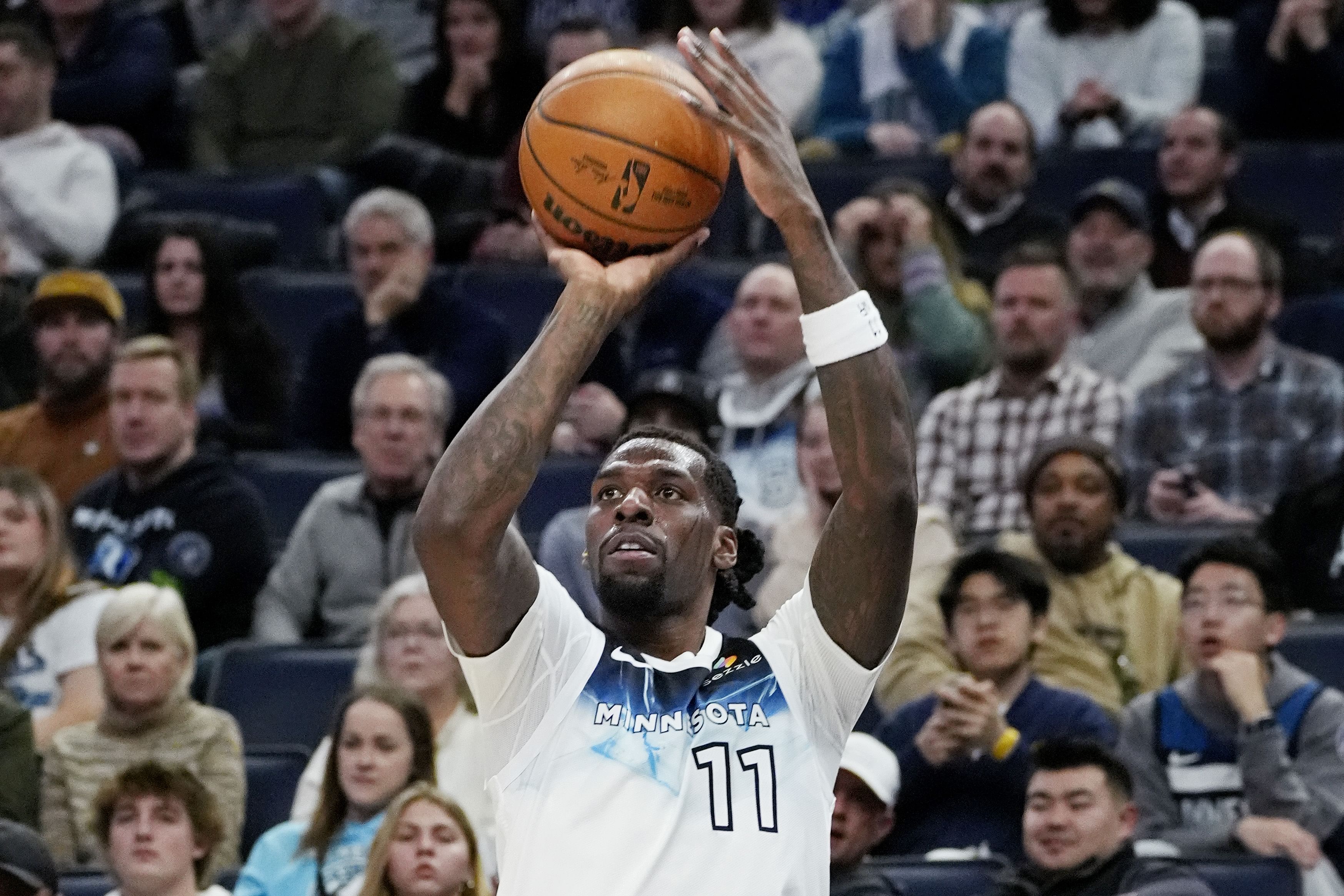 Minnesota Timberwolves center Naz Reid (Image Credit: Bruce Kluckhohn-Imagn Images)