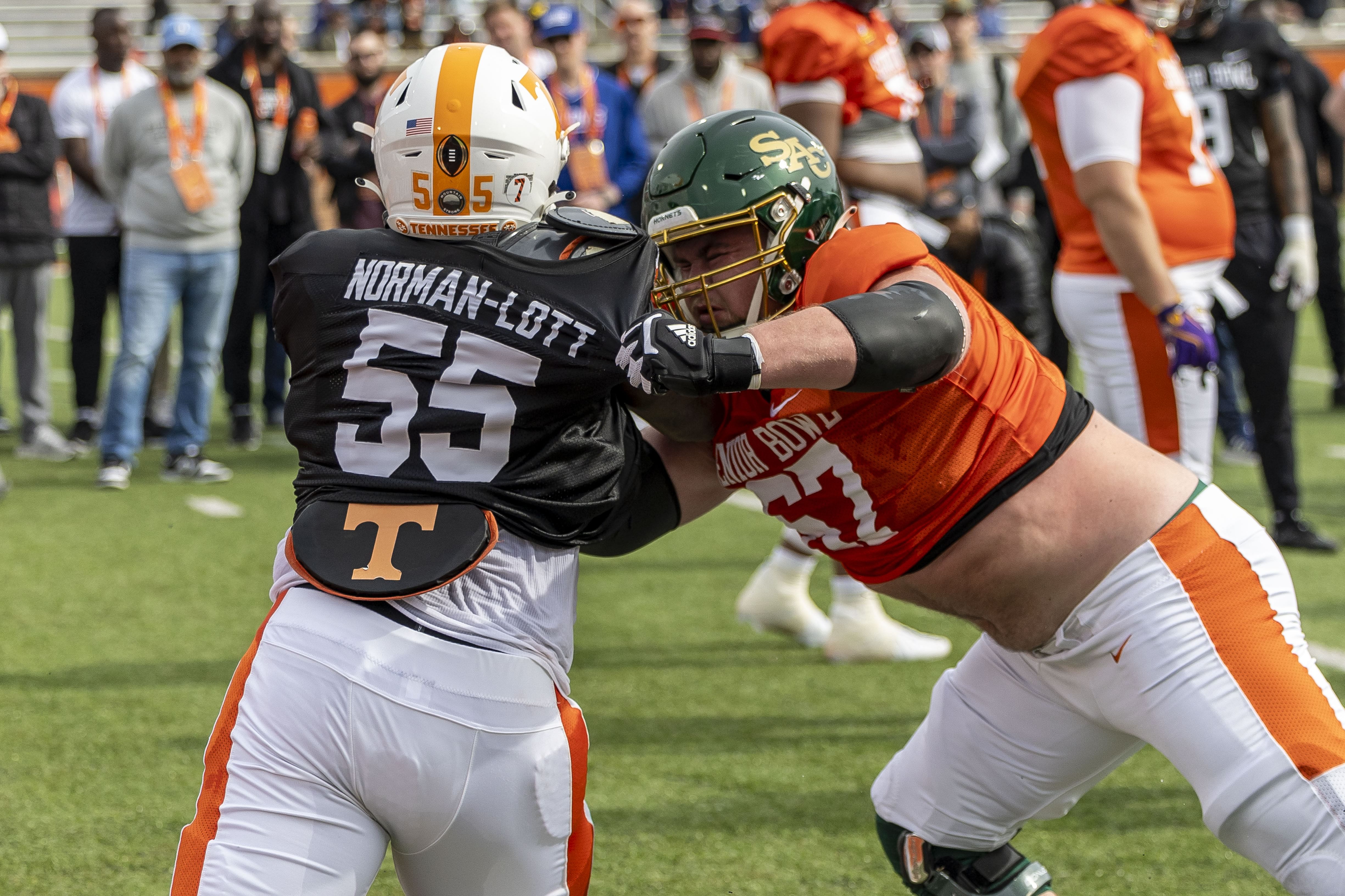 Tennessee defensive tackle Omarr Norman-Lott has utilizd the Senior Bowl to enhance his NFL case. (Photo Credit: IMAGN)