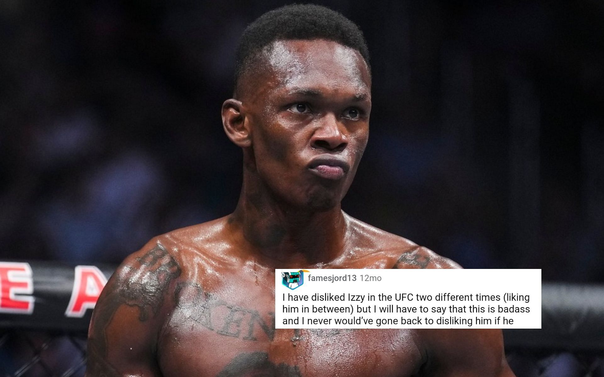 fans reacts to Israel Adesanya