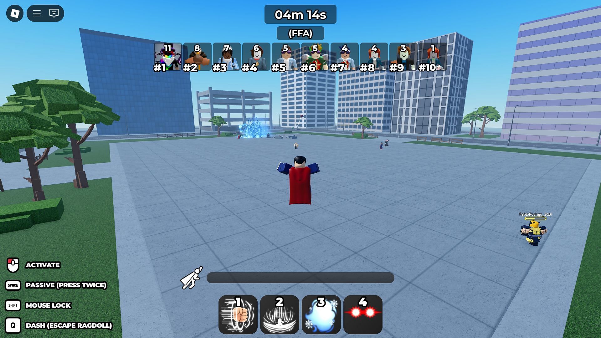 Practice makes perfect in Ultimate Showdown (Image via Roblox)