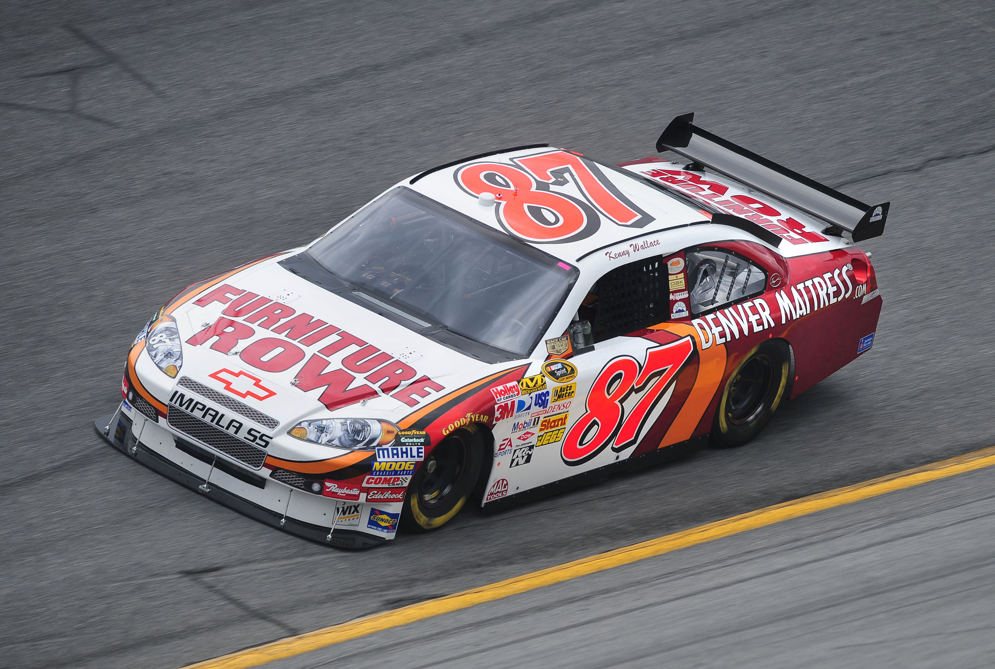 Nascar Sprint Cup Series driver Kenny Wallace (87) during practice for the Daytona 500 at Daytona International Speedway. - Source: Imagn