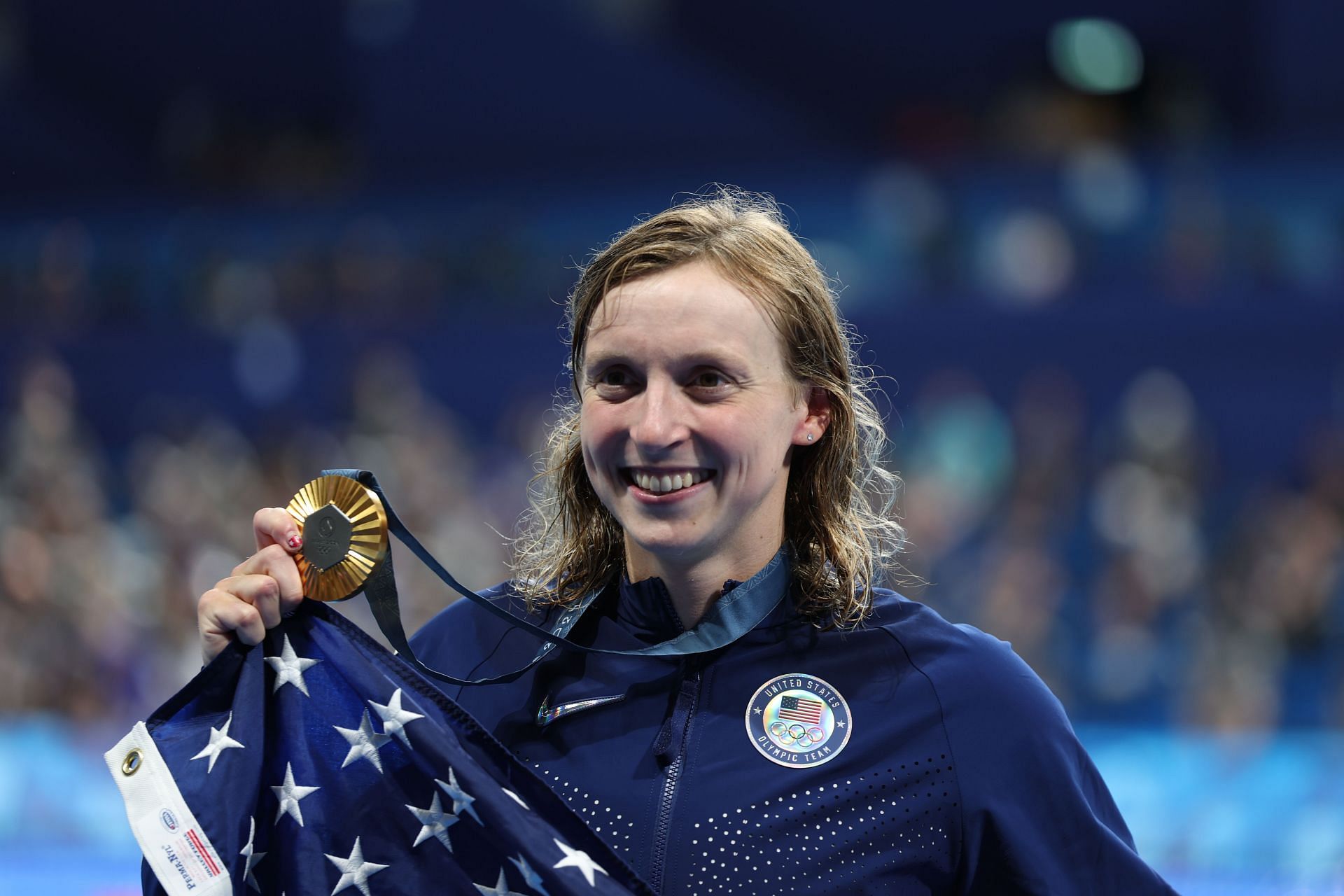 Katie Ledecky at the 2024 Summer Olympics - Day 5 - Source: Getty