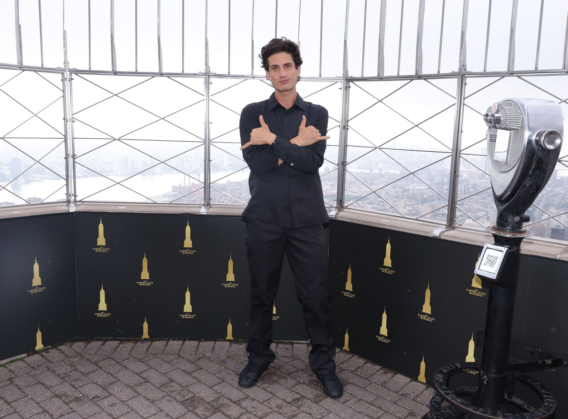 Jack Schlossberg visits the Empire State Building to Celebrate National Voter Registration Day in Partnership with Vote.org - Source: Getty