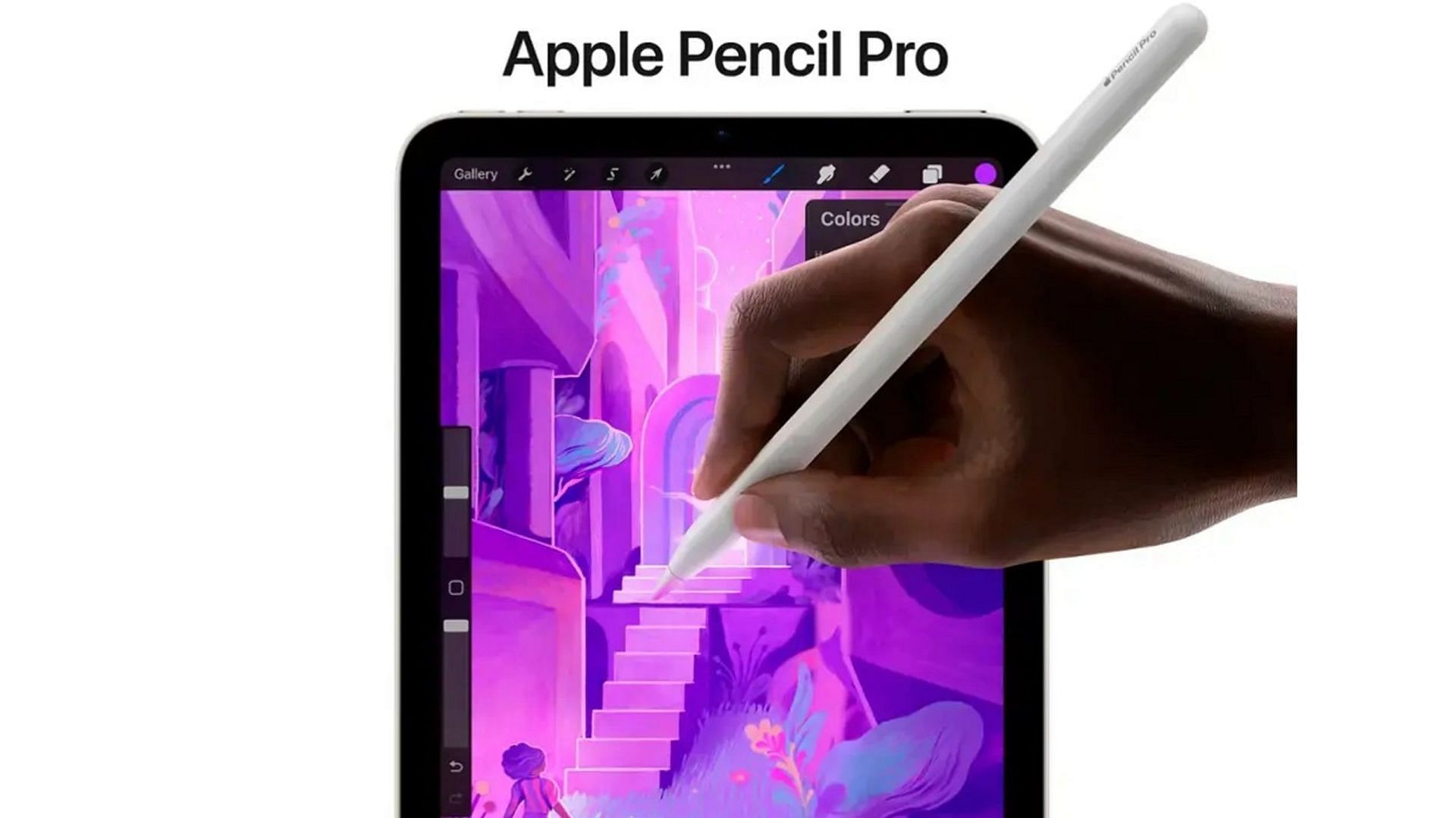 The Apple iPad mini 2024 supports Apple Pencil (Image via Apple)