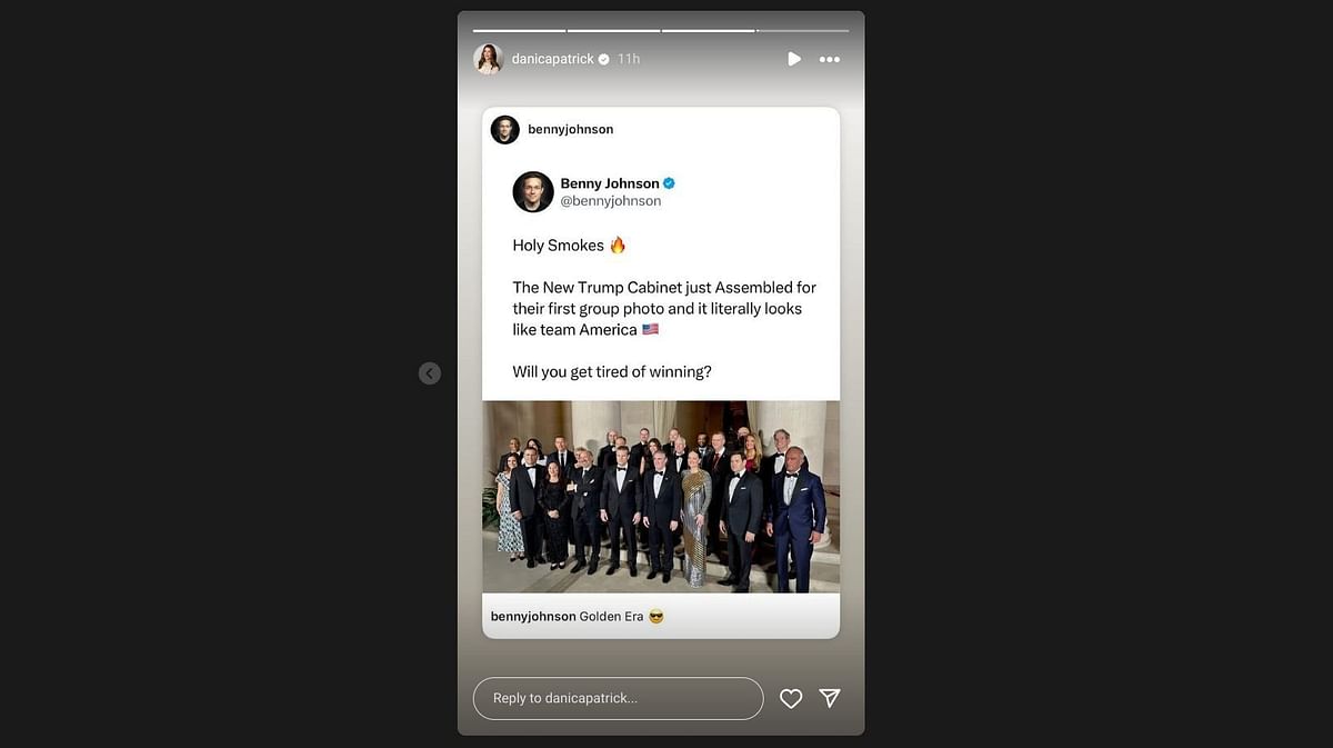 Danica Patrick shares first picture of Donald Trump’s on her IG