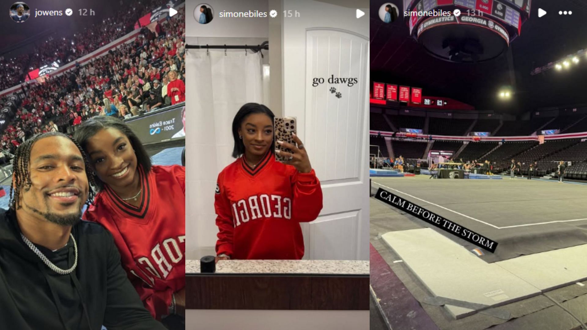 Screengrab of Simone Biles&#039; visit [Image Source : Instagram]