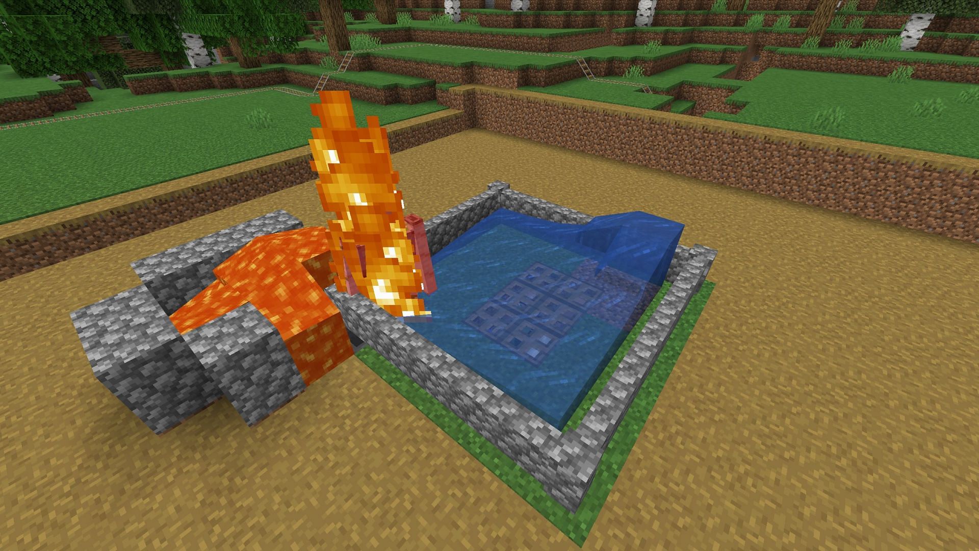 The iron farm will allow you to craft loads of iron pickaxes for mining (Image via Mojang Studios)